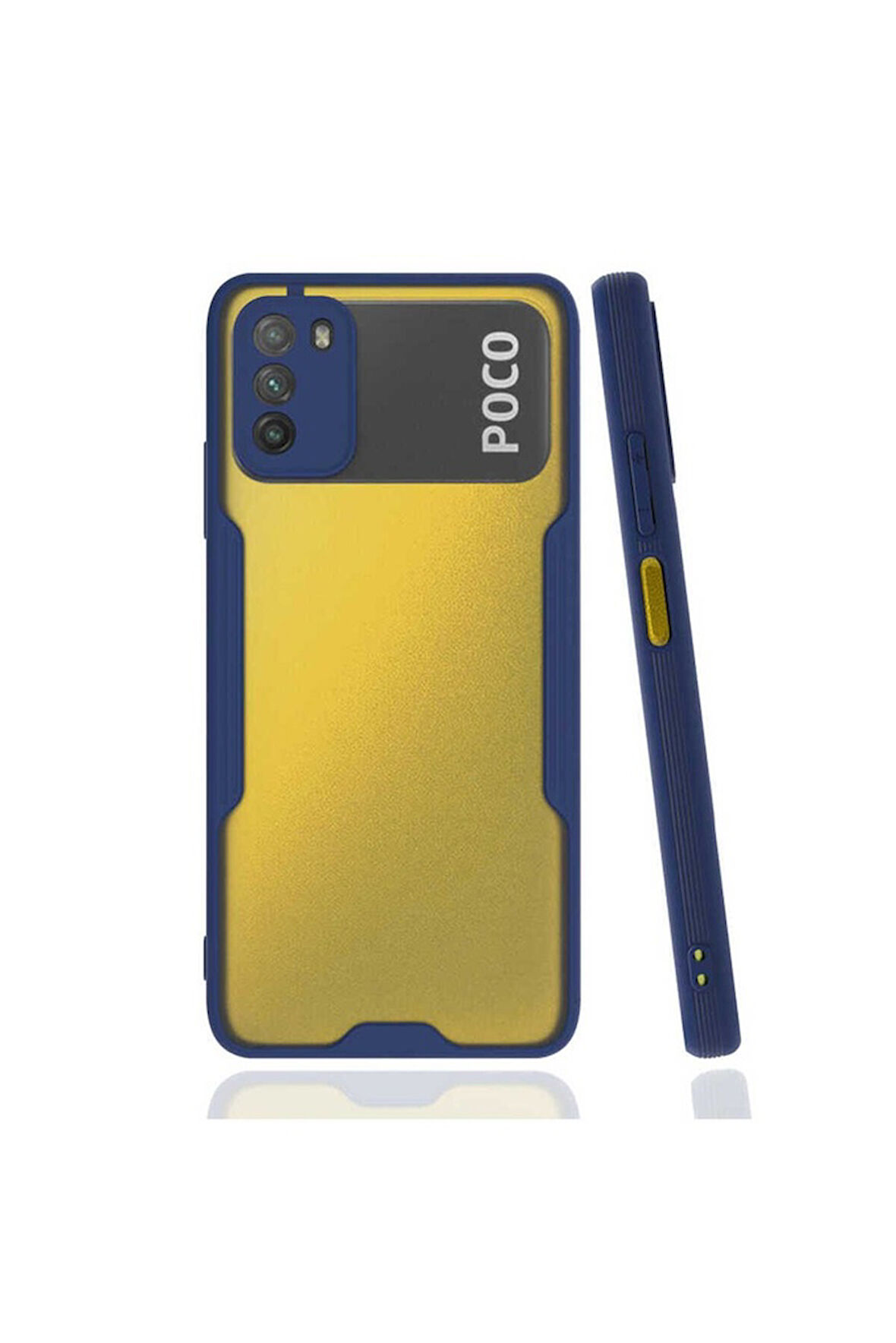 Xiaomi Poco M3 Uyumlu Kılıf Zore Parfe Kapak Lacivert