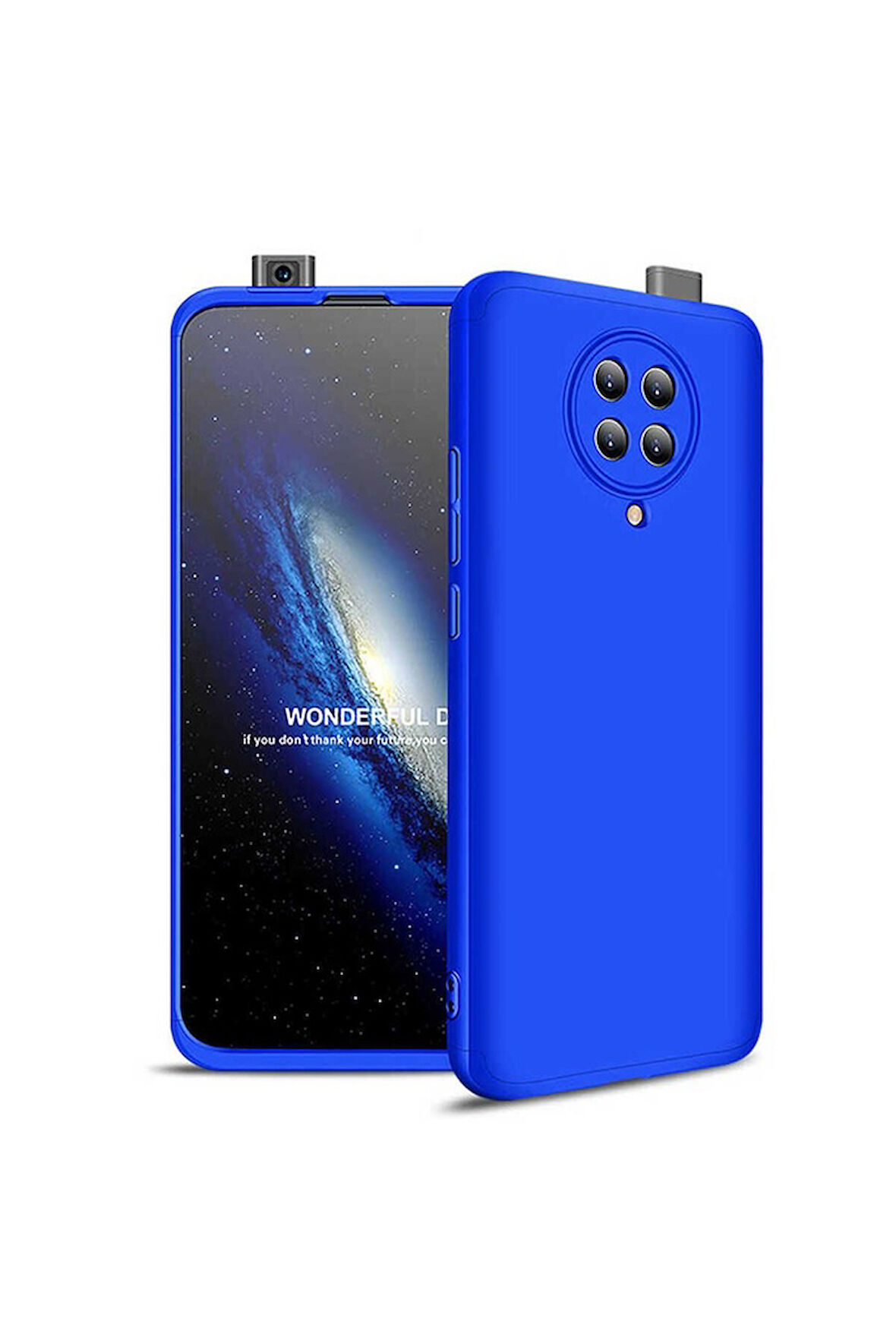 Xiaomi Poco F2 Pro Uyumlu Kılıf Zore Ays Kapak Mavi