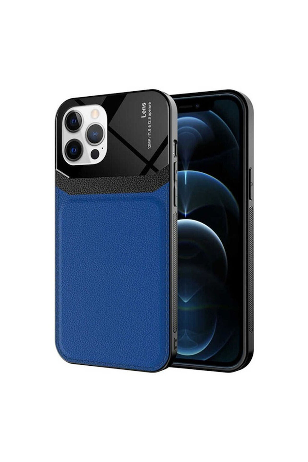 Apple iPhone 12 Pro Max Uyumlu Kılıf Zore Emiks Kapak Lacivert