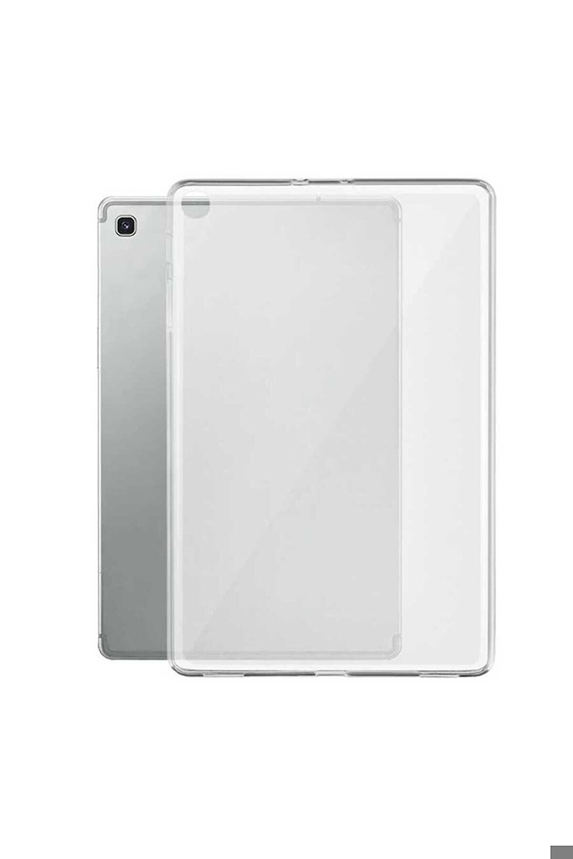 Samsung Galaxy Tab A7 Lite T225 Uyumlu Kılıf Zore Tablet Süper Silikon Kapak Renksiz