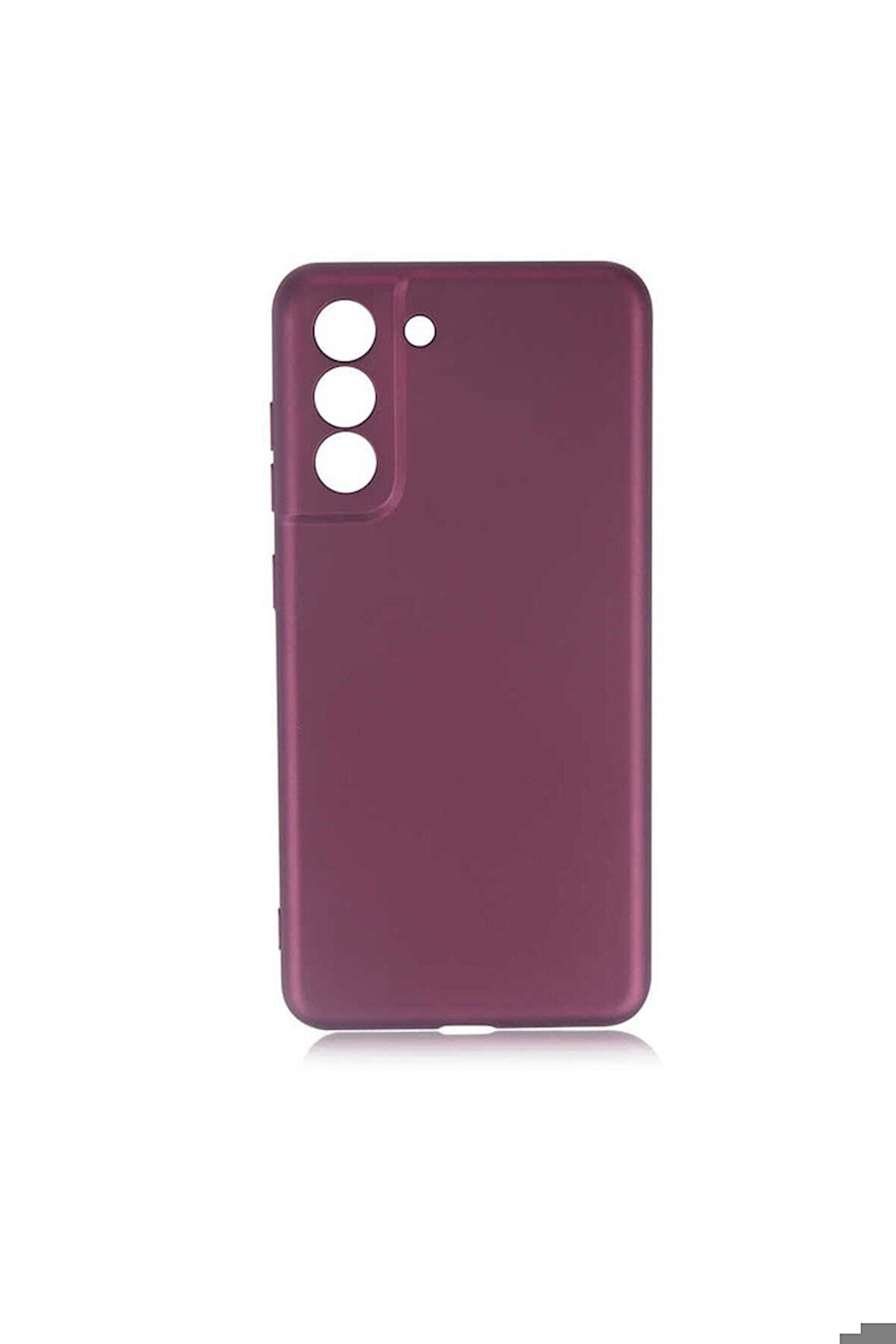 Samsung Galaxy S21 FE Uyumlu Kılıf Zore Premier Silikon Kapak Mürdüm