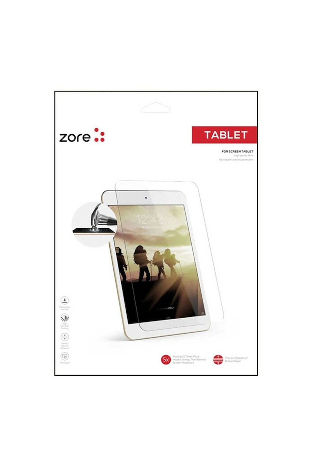 7 İnç Universal Zore Tablet Blue Nano Ekran Koruyucu