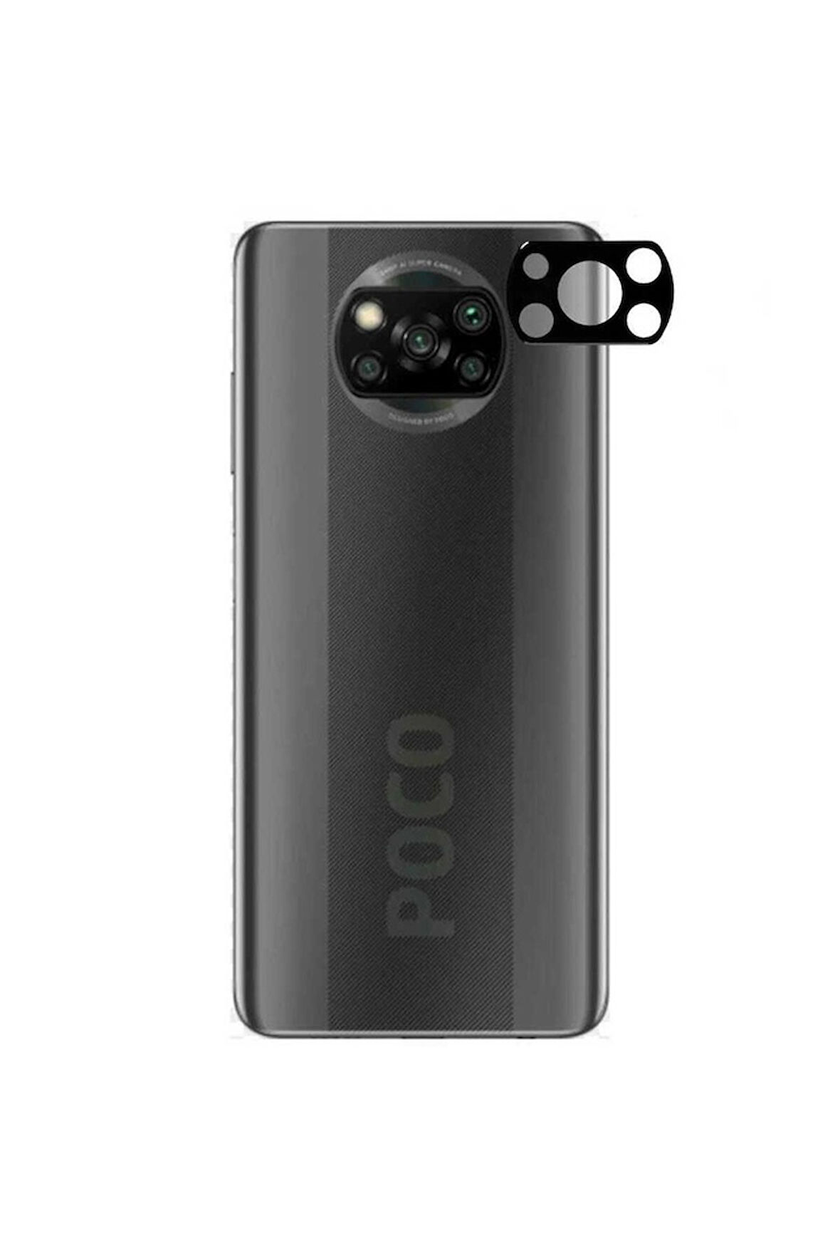 Xiaomi Poco X3 Uyumlu Zore 3D Kamera Camı