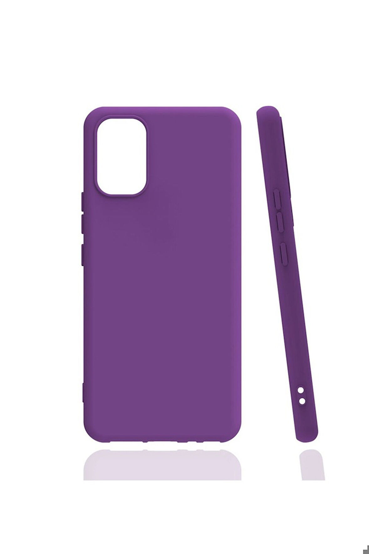 Vivo V21 Uyumlu Kılıf Zore Biye Silikon Mor