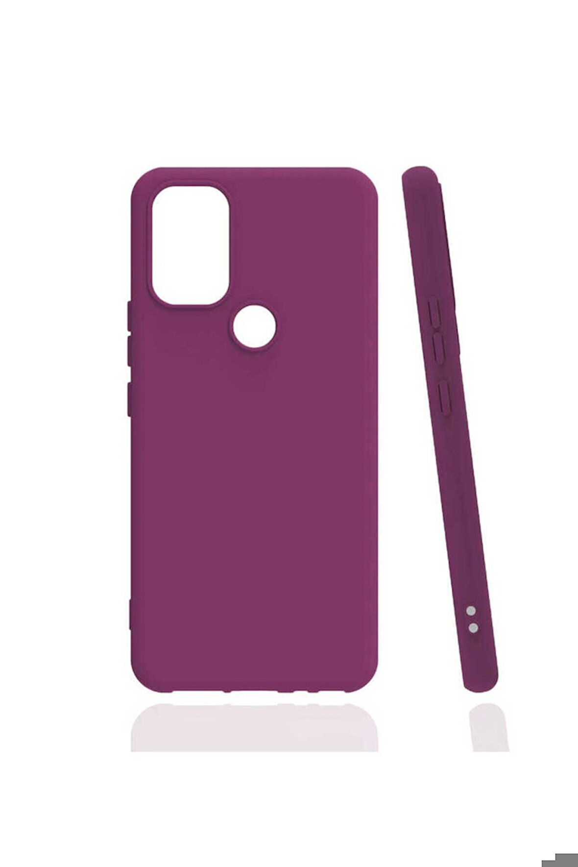 Infinix Smart 5 Uyumlu Kılıf Zore Biye Silikon Mor