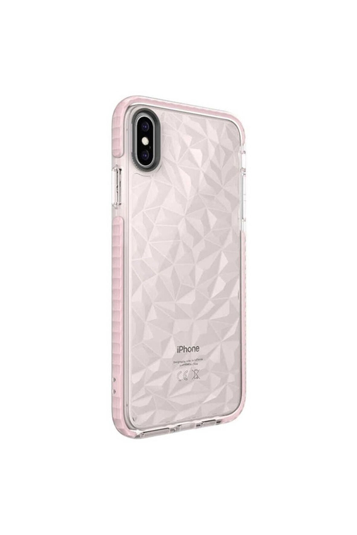Apple iPhone XS Max Uyumlu Kılıf Zore Buzz Kapak Pembe