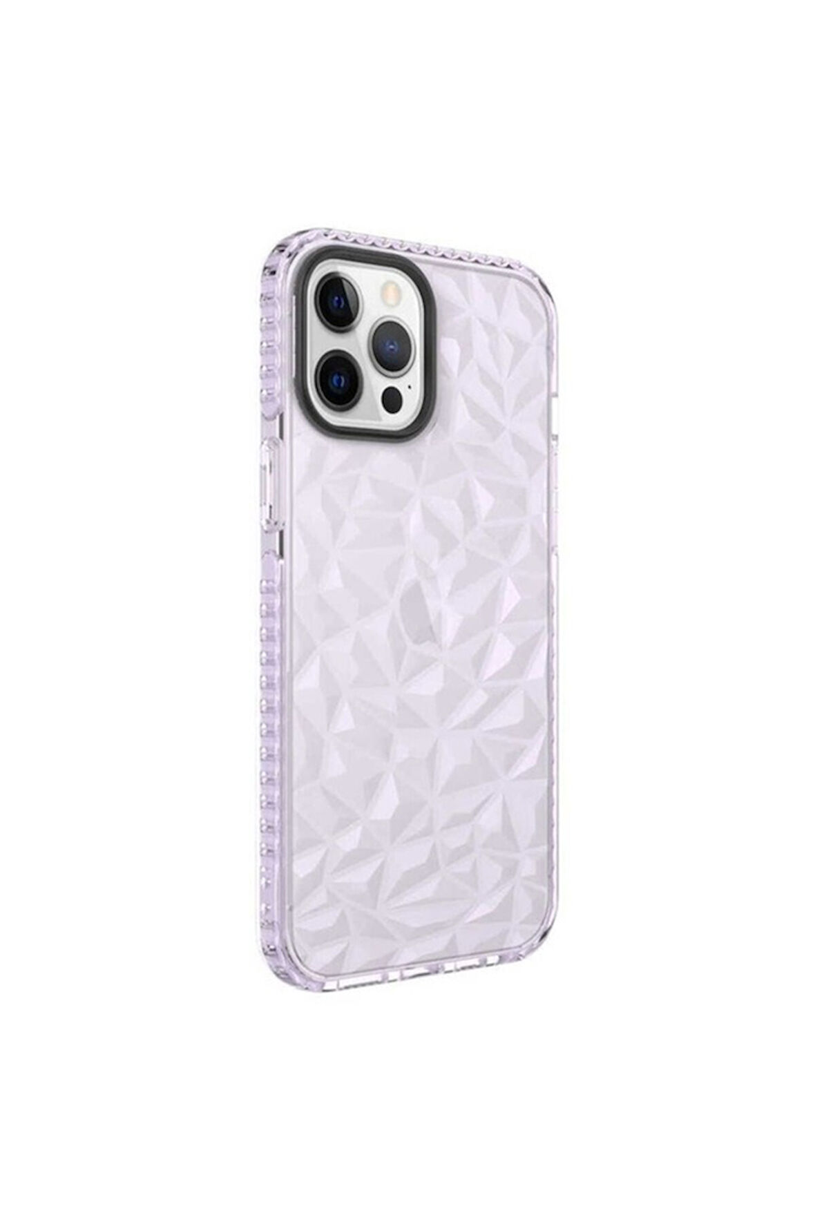 Apple iPhone 12 Pro Max Uyumlu Kılıf Zore Buzz Kapak Mor