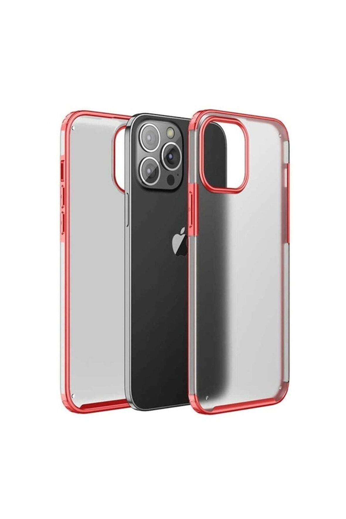 Apple iPhone 13 Pro Max Uyumlu Kılıf Zore Volks Kapak Kırmızı