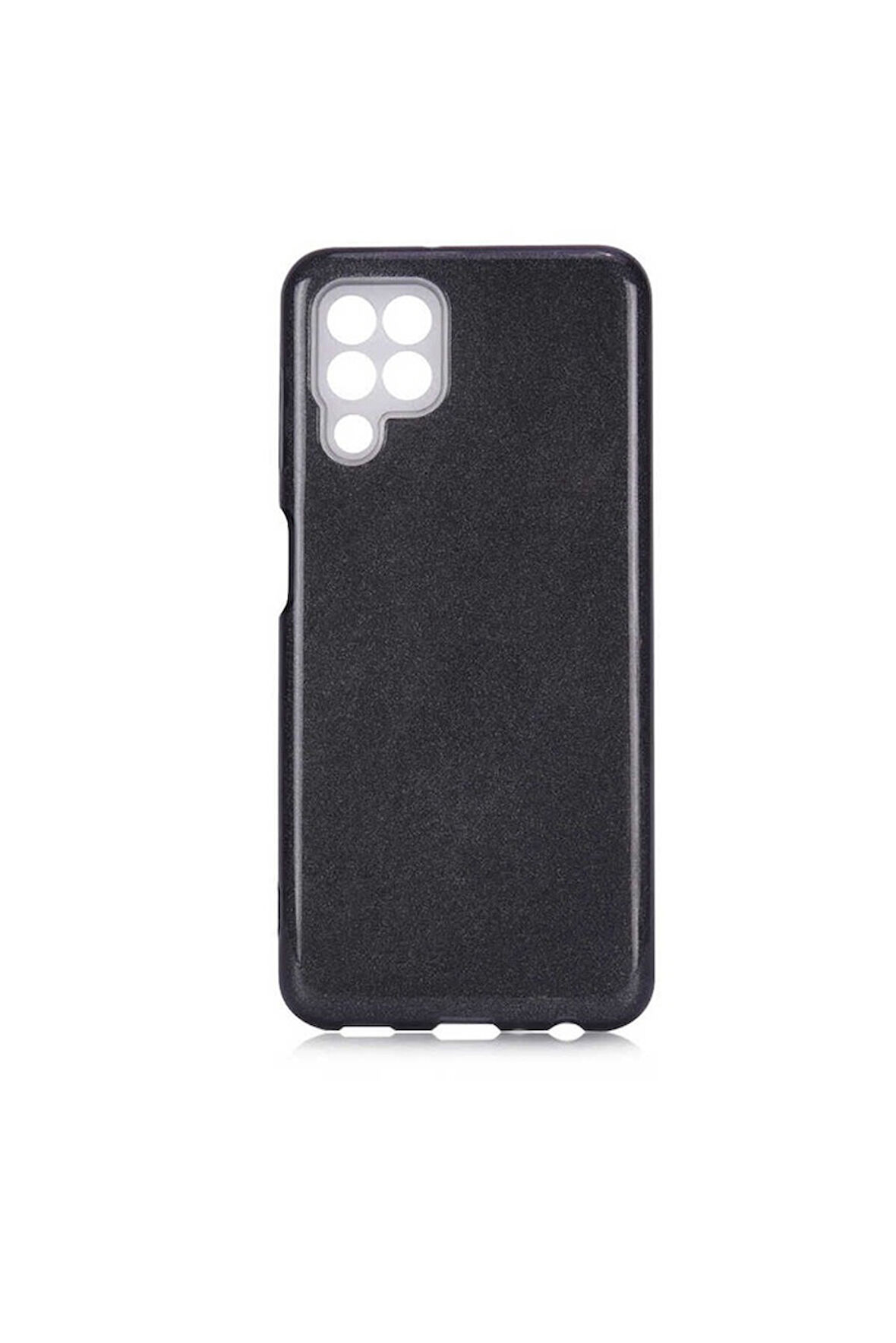 Samsung Galaxy M32 Uyumlu Kılıf Zore Shining Silikon Siyah