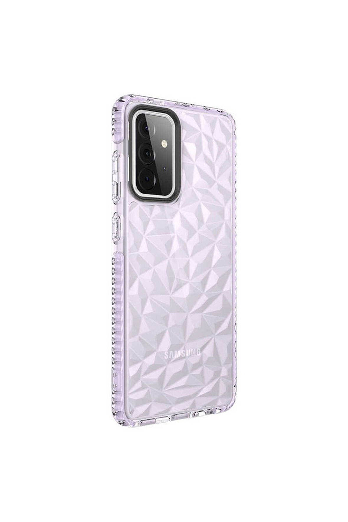 Samsung Galaxy A72 Uyumlu Kılıf Zore Buzz Kapak Mor