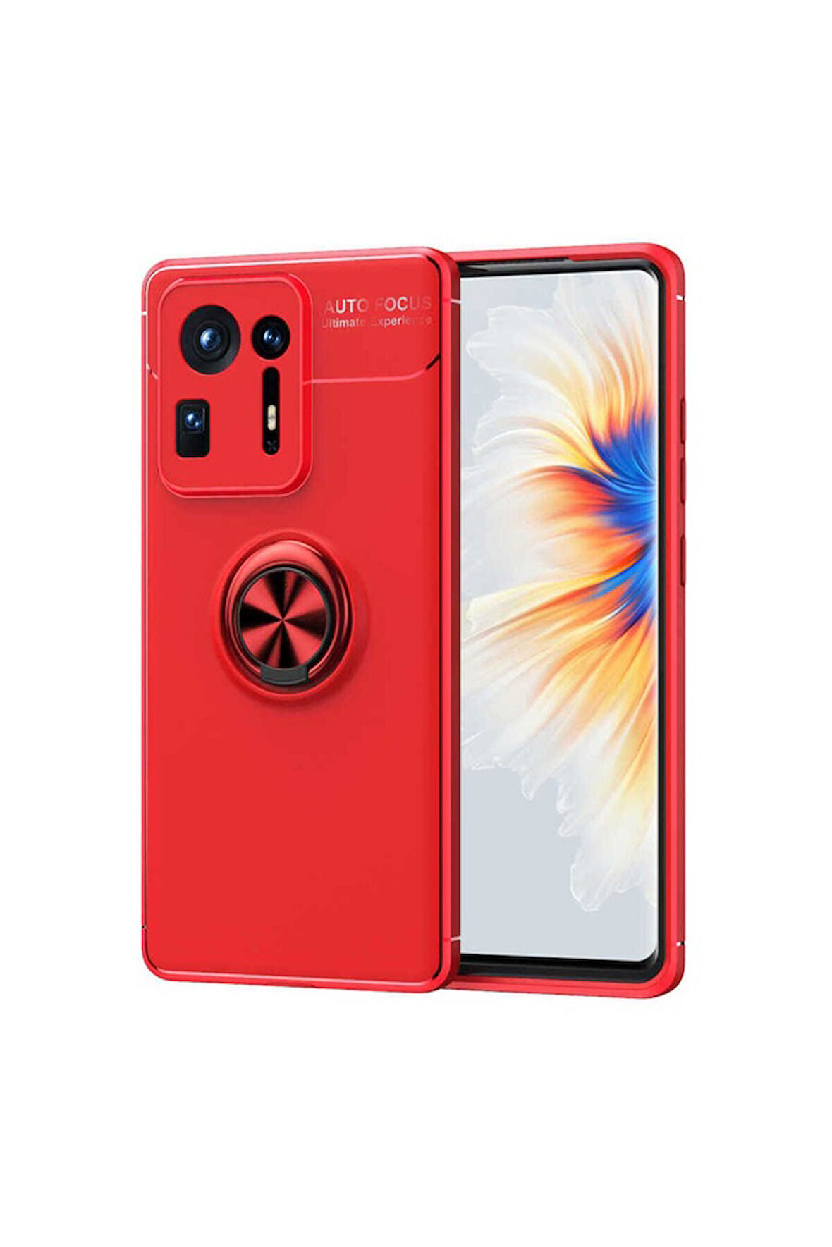 Xiaomi Mi Mix 4 Uyumlu Kılıf Zore Ravel Silikon Kapak Kırmızı