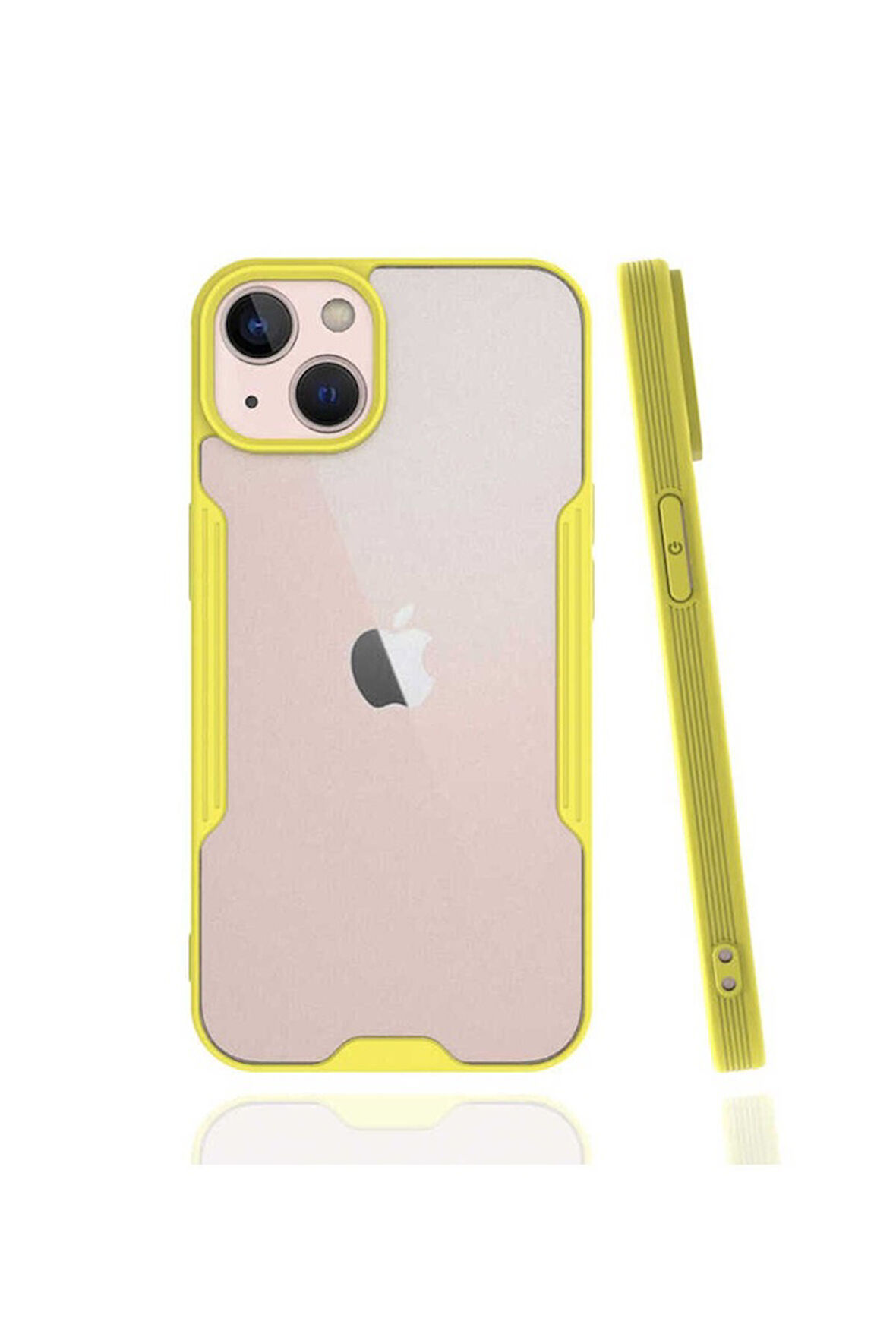 Apple iPhone 13 Pro Uyumlu Kılıf Zore Parfe Kapak Sarı