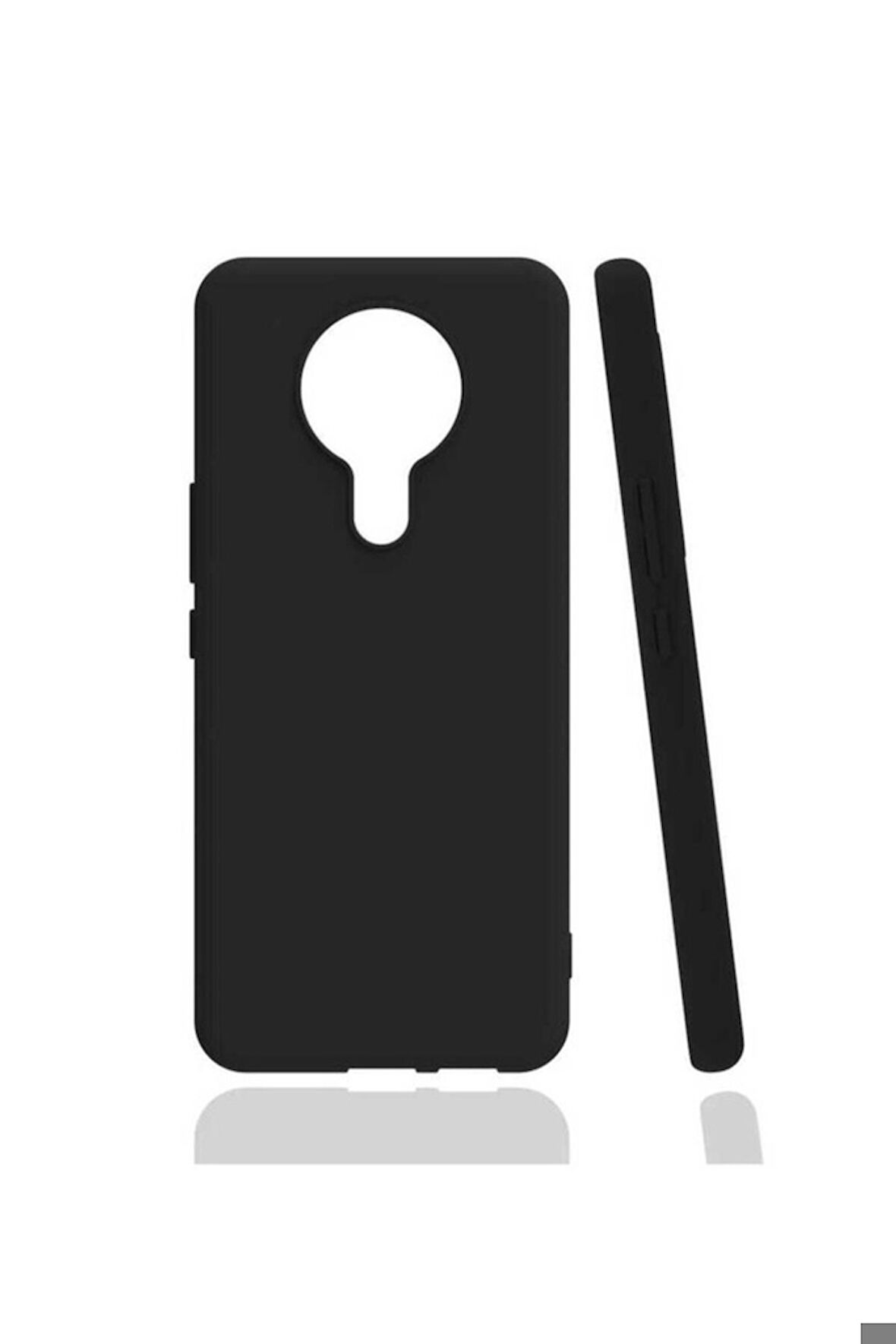 Tecno Spark 6 Uyumlu Kılıf Zore Biye Silikon Siyah