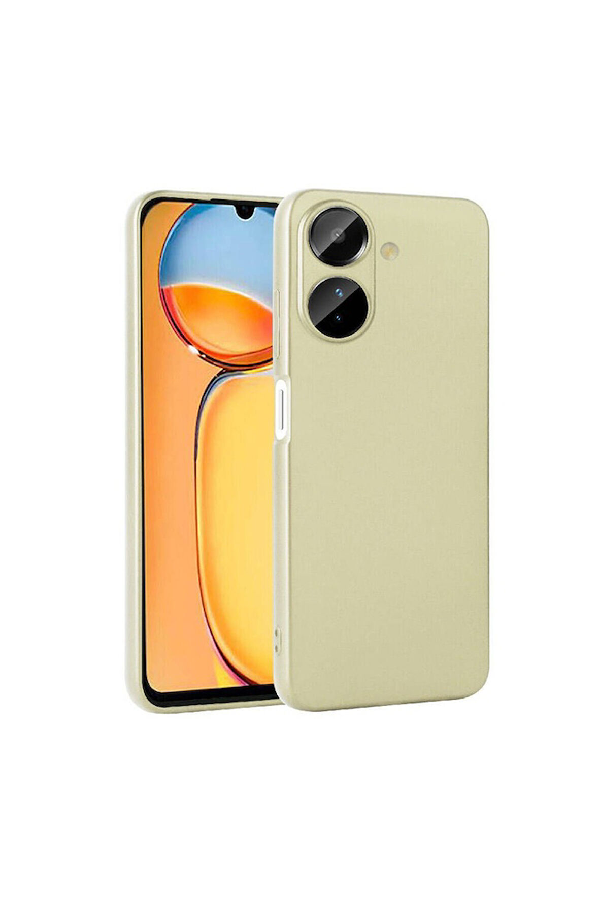 Xiaomi Redmi 13C Uyumlu Kılıf Zore Premier Silikon Kapak Gold