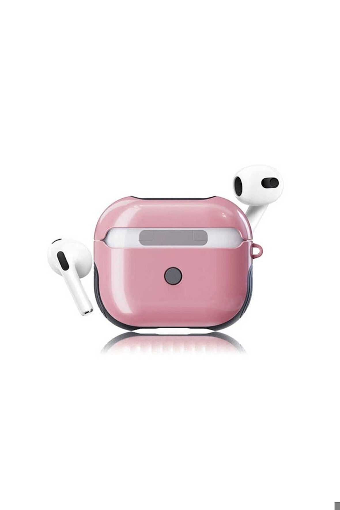 Apple Airpods 3. Nesil Uyumlu Kılıf Zore Shockproof Silikon Pembe