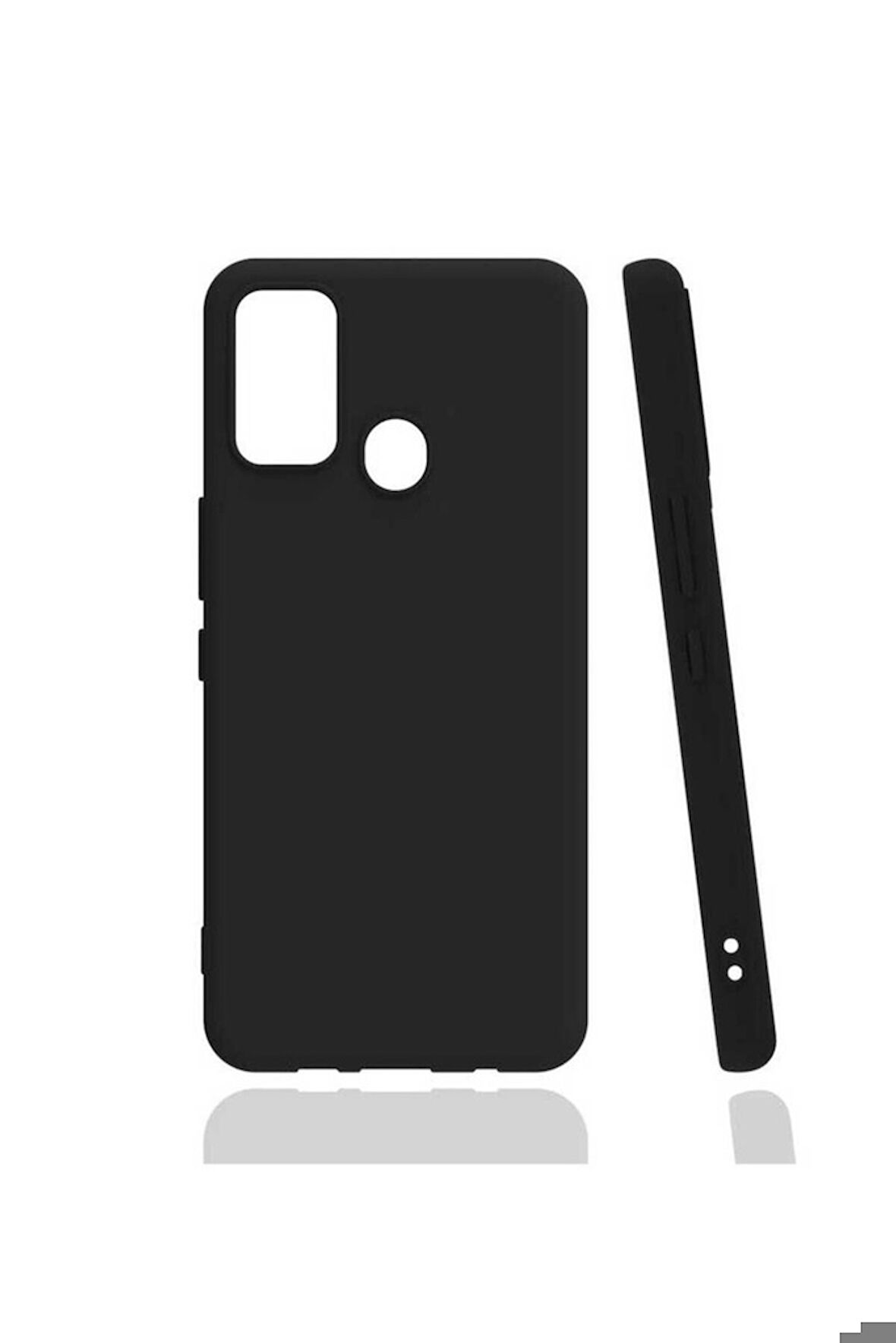 Tecno Spark 7 Uyumlu Kılıf Zore Biye Silikon Siyah