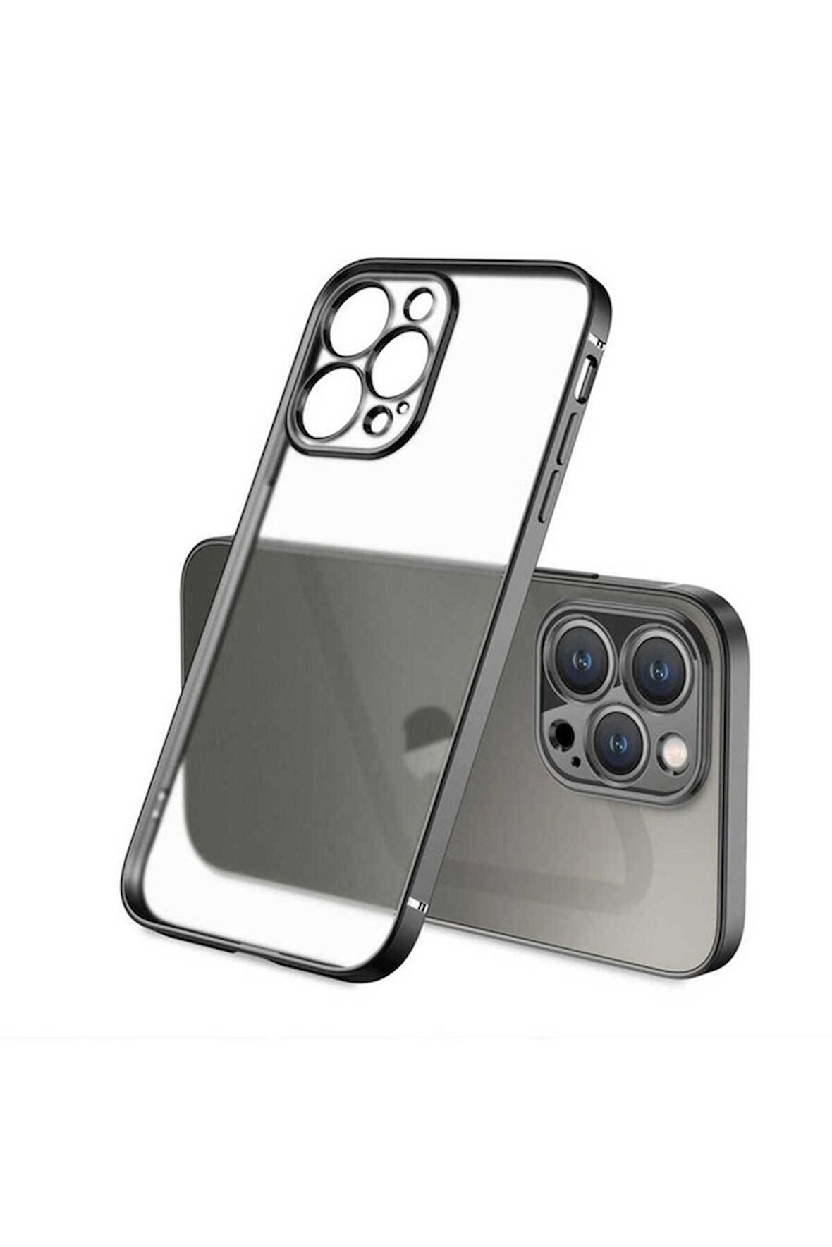 Apple iPhone 12 Pro Uyumlu Kılıf Zore Mat Gbox Kapak Siyah