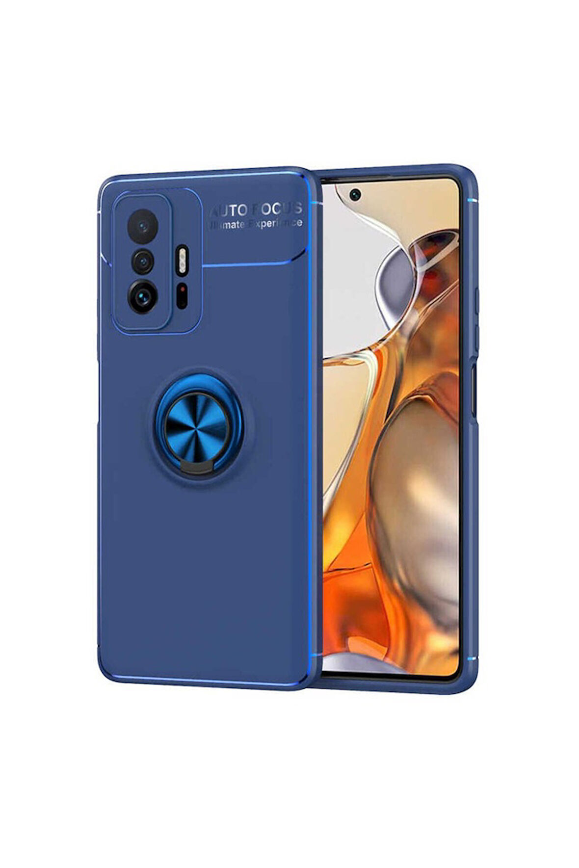 Xiaomi Mi 11T Pro 5G Uyumlu Kılıf Zore Ravel Silikon Kapak Mavi