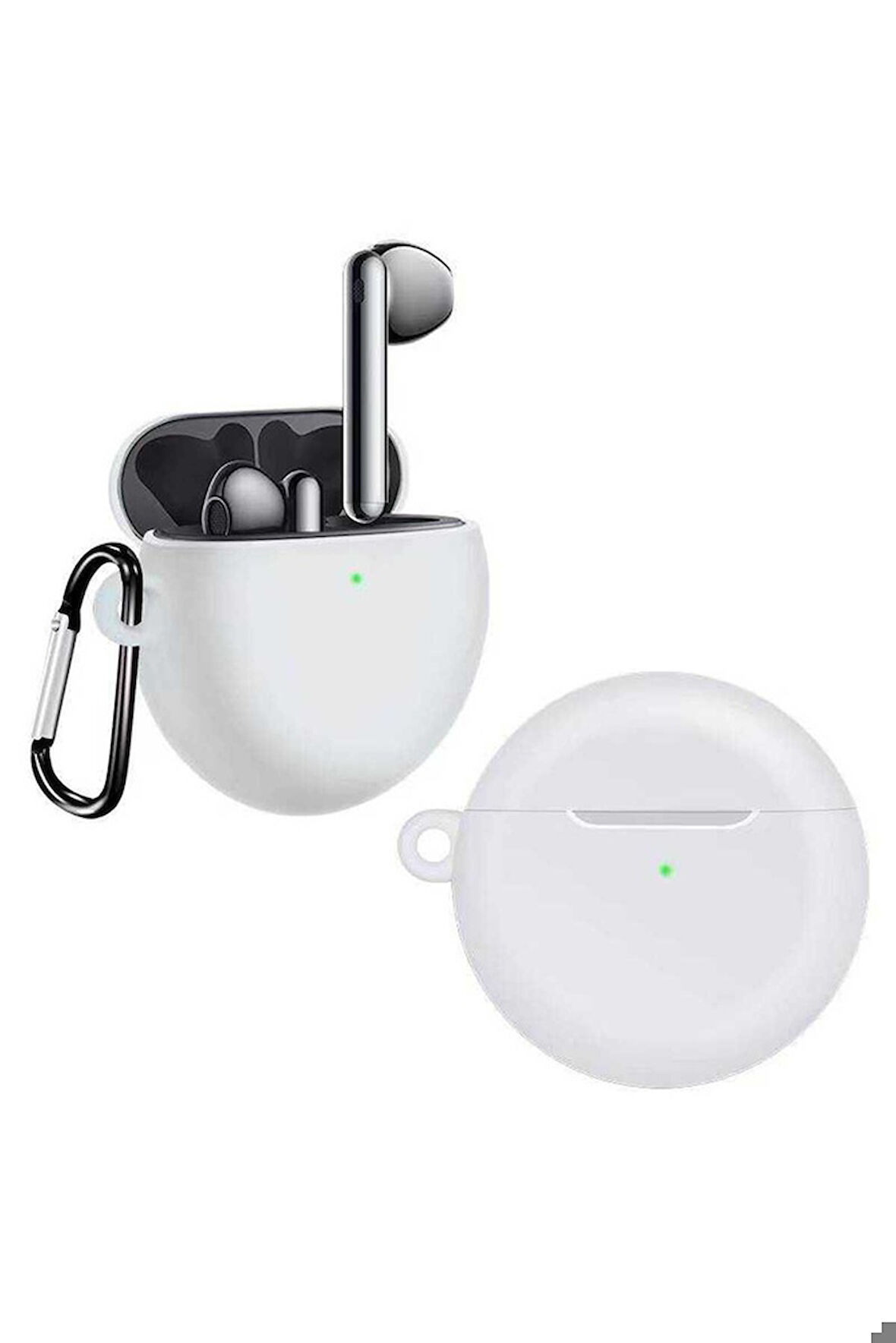 Huawei Freebuds 4 Kılıf Zore Airbag 24 Kılıf Beyaz