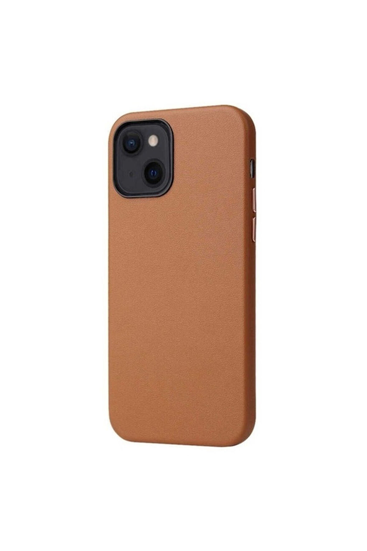 Apple iPhone 13 Mini Uyumlu Kılıf Zore Eyzi Kapak Kahverengi