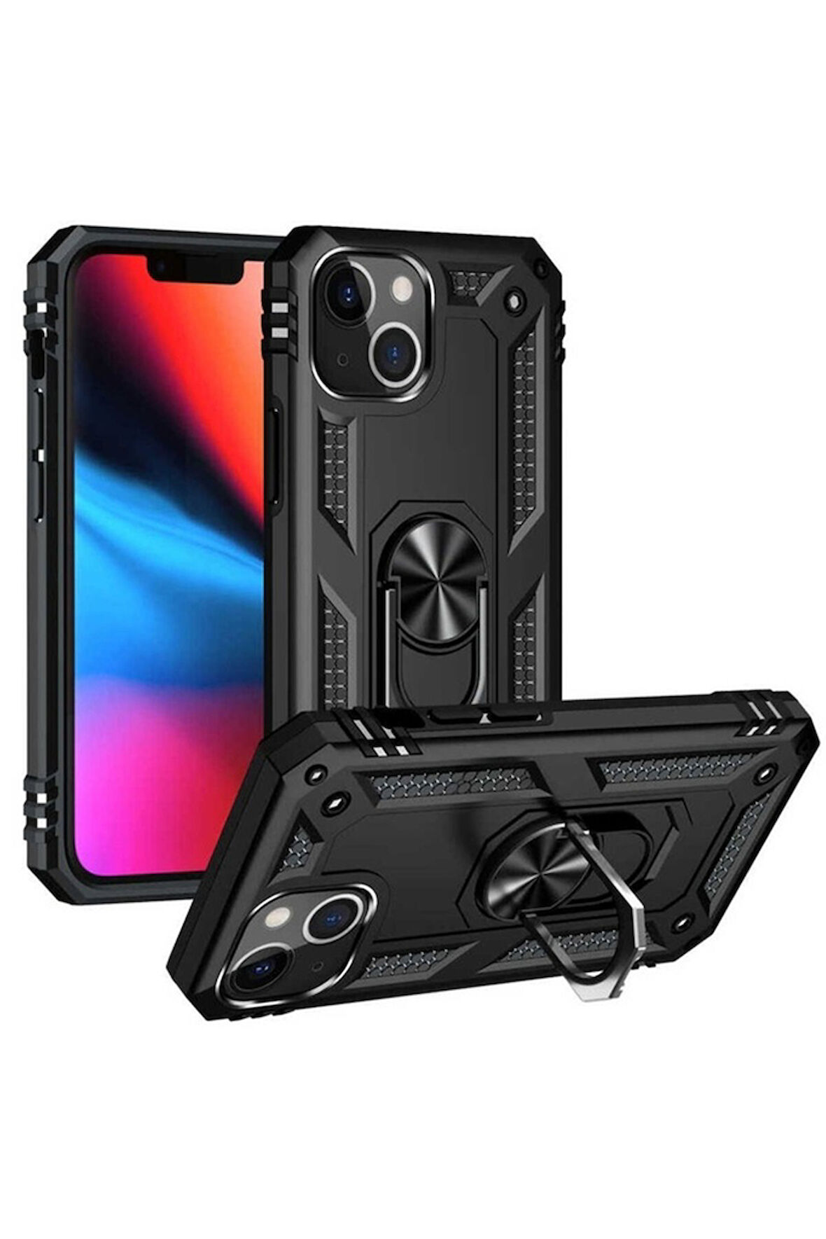 Apple iPhone 13 Uyumlu Kılıf Zore Vega Kapak Siyah