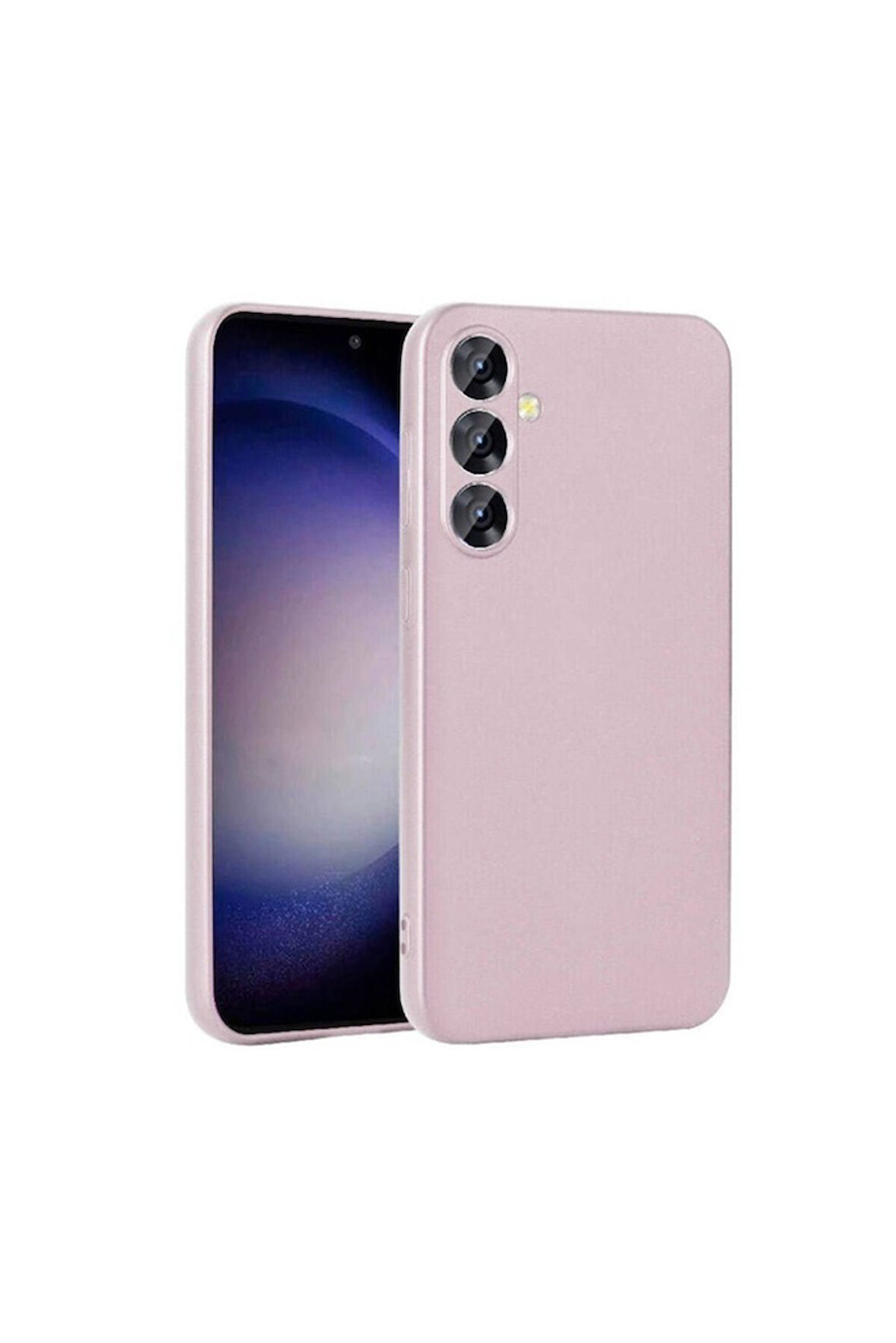 Samsung Galaxy S24 Plus Uyumlu Kılıf Zore Premier Silikon Kapak Rose Gold