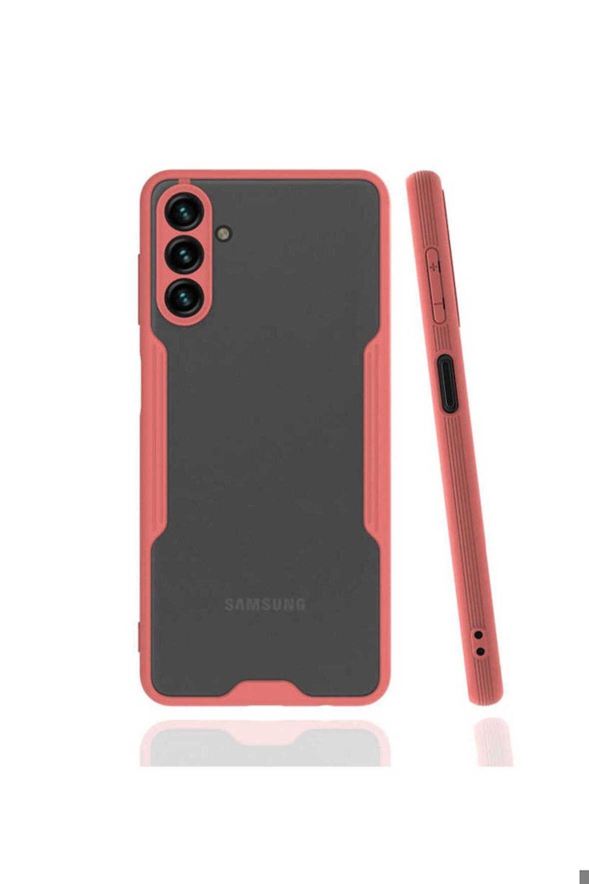 Samsung Galaxy A13 5G Uyumlu Kılıf Zore Parfe Kapak Pembe