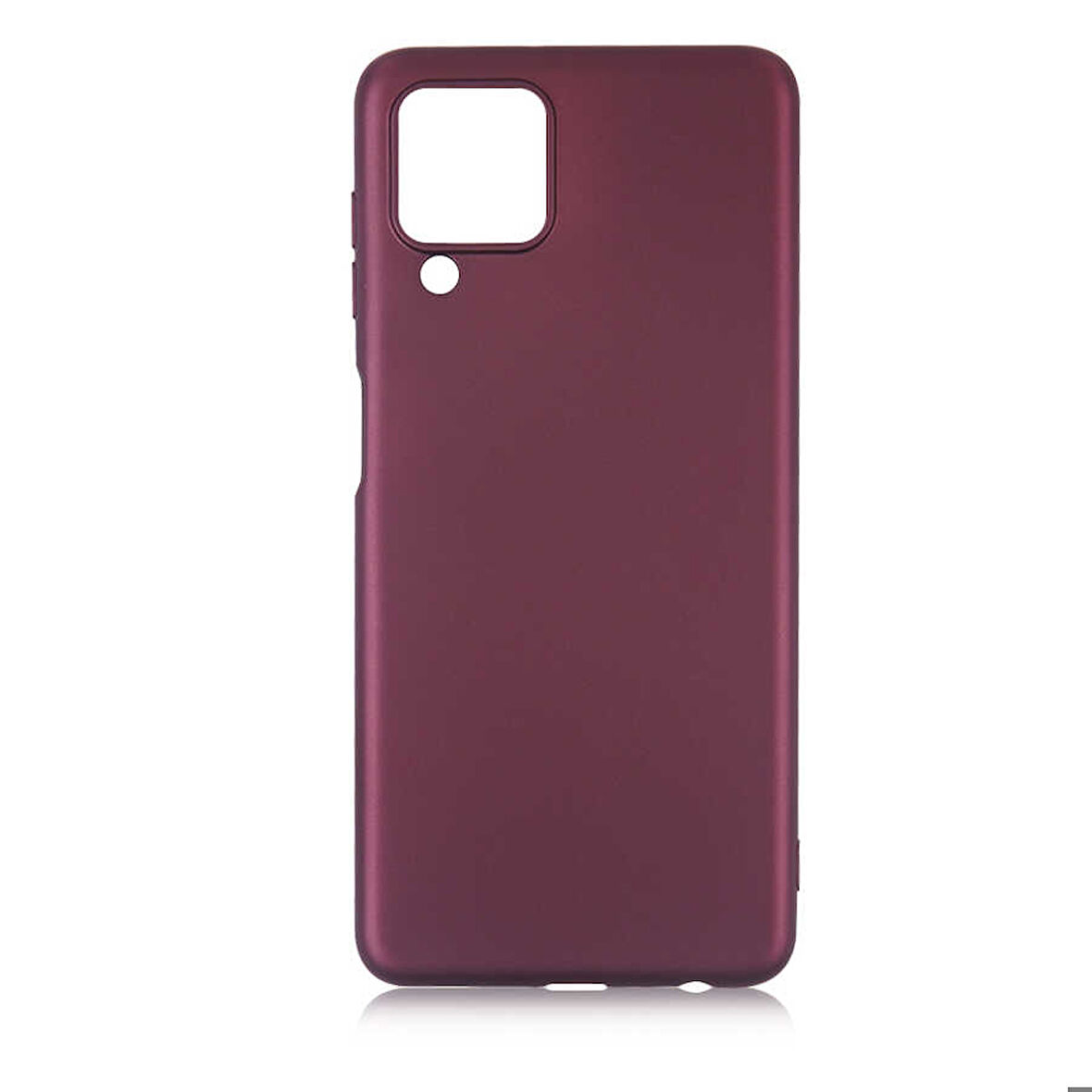 Samsung Galaxy M32 Uyumlu Kılıf Zore Premier Silikon Kapak Mürdüm