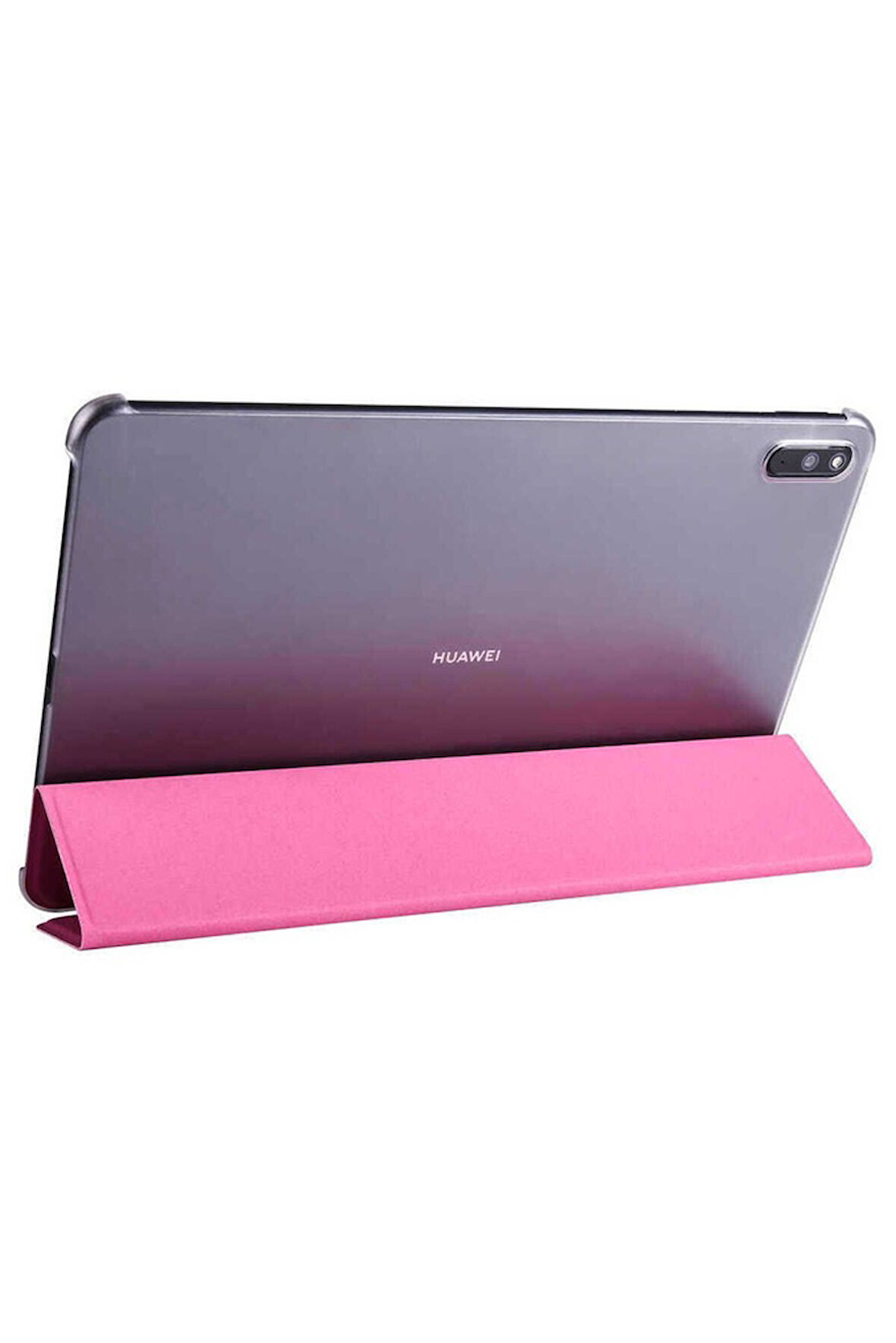 Huawei MatePad 11 (2021) Uyumlu Zore Smart Cover Standlı 1-1 Kılıf Pembe
