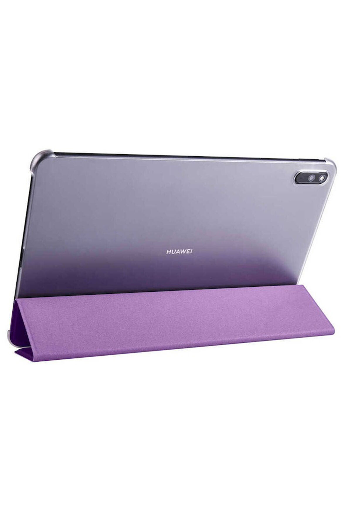 Huawei MatePad 11 (2021) Uyumlu Zore Smart Cover Standlı 1-1 Kılıf Mor