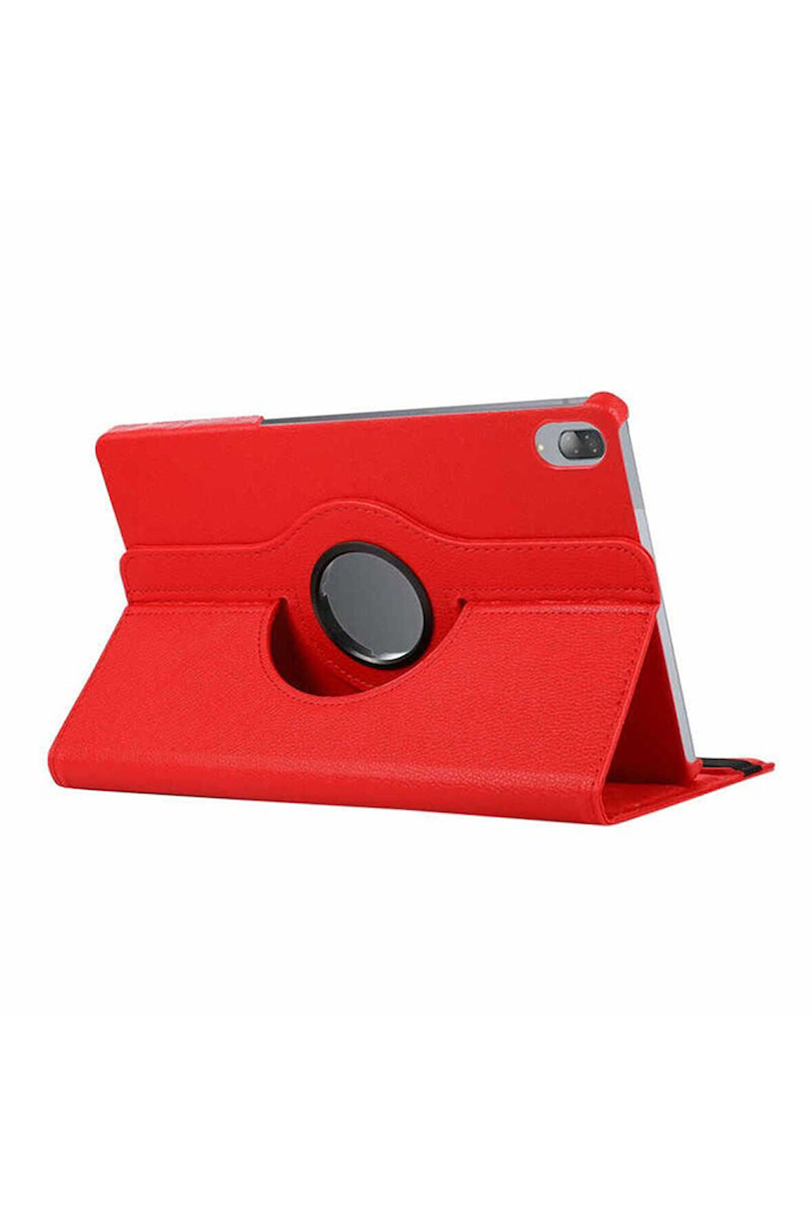 Lenovo M10 TB-X505F Uyumlu Zore Dönebilen Standlı Kılıf Kırmızı