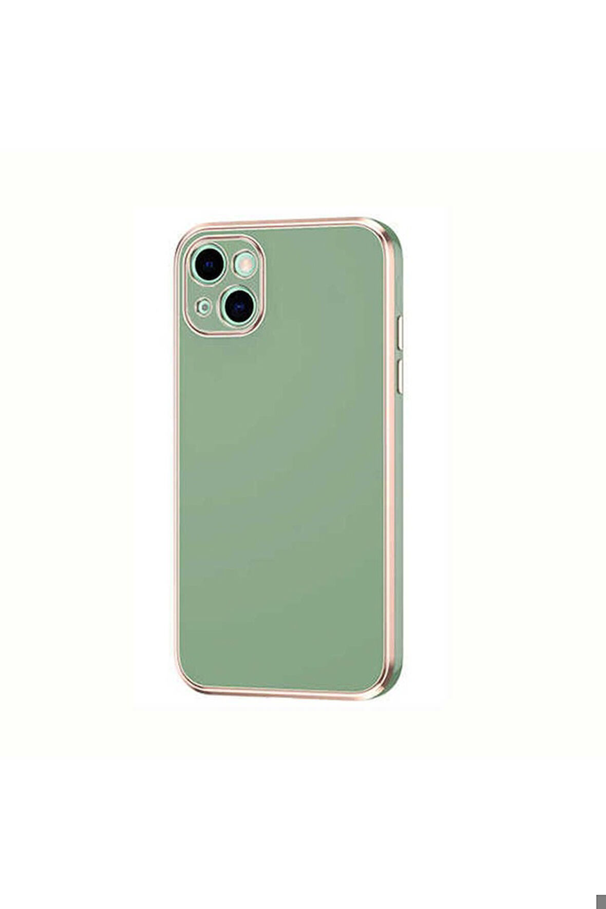 Apple iPhone 13 Uyumlu Kılıf Zore Bark Kapak Açık Yeşil
