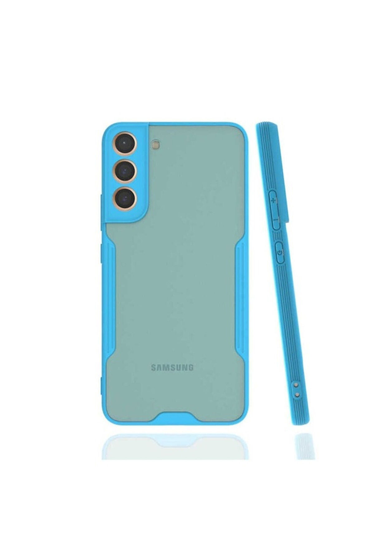 Samsung Galaxy S22 Plus Uyumlu Kılıf Zore Parfe Kapak Mavi