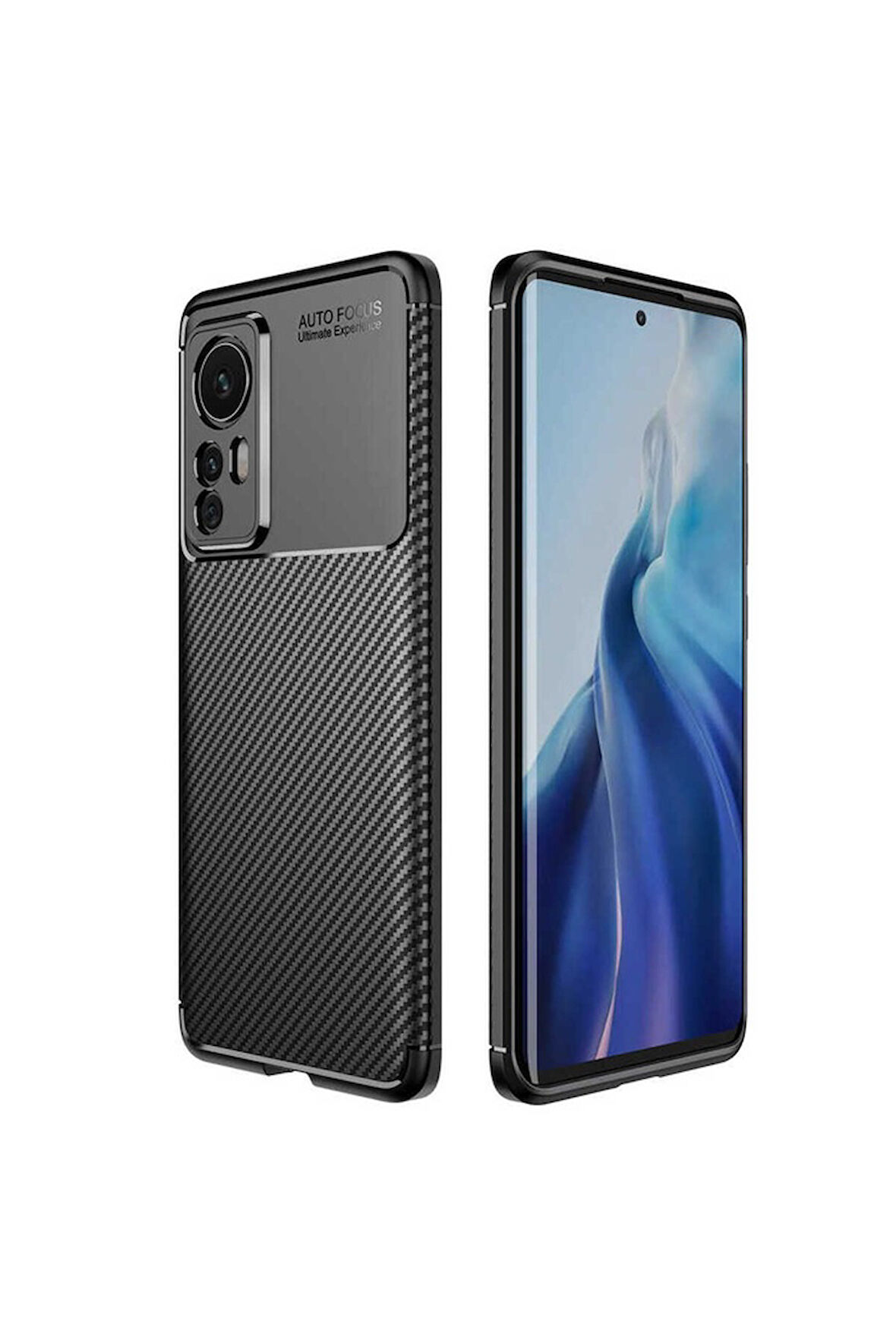 Xiaomi Mi 12 Pro Uyumlu Kılıf Zore Negro Silikon Kapak Siyah