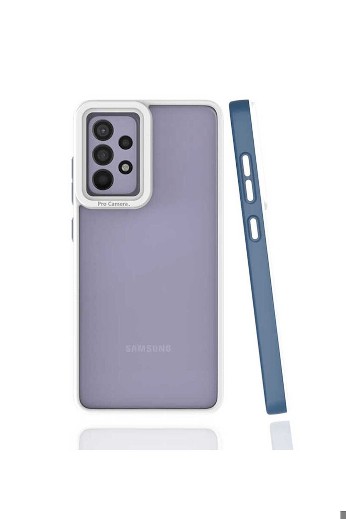 Samsung Galaxy A52 Uyumlu Kılıf Zore Mima Kapak Lacivert
