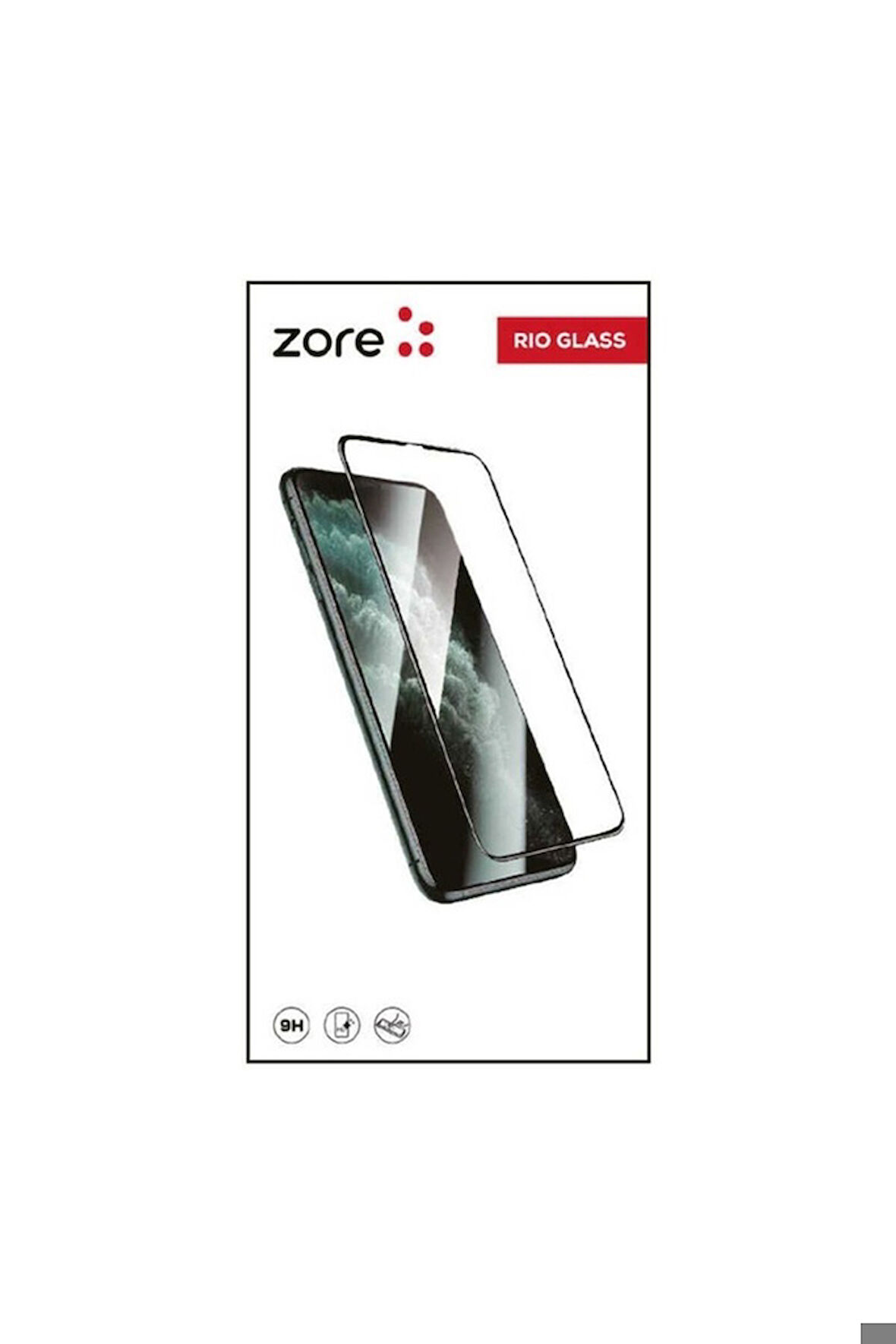 Apple iPhone SE 2022 Uyumlu Zore Rio Glass Cam Ekran Koruyucu Beyaz