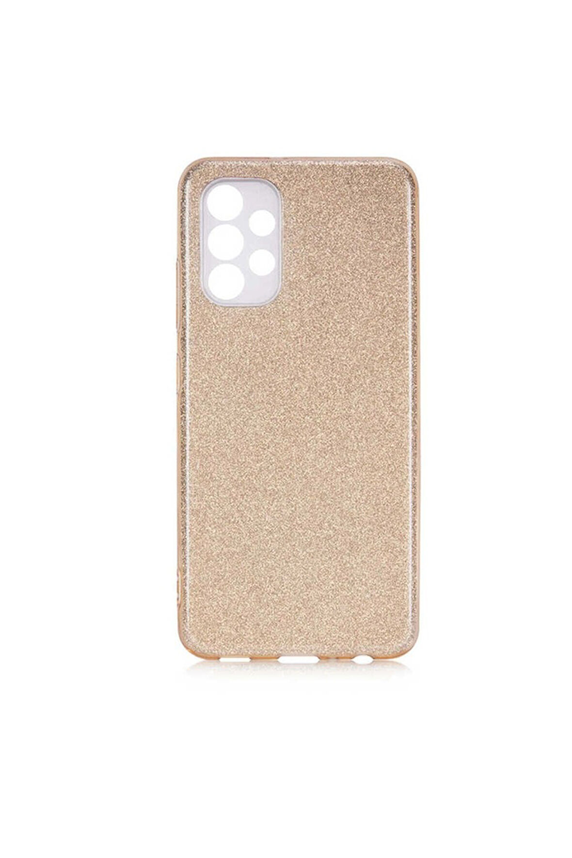 Samsung Galaxy A23 Uyumlu Kılıf Zore Shining Silikon Gold