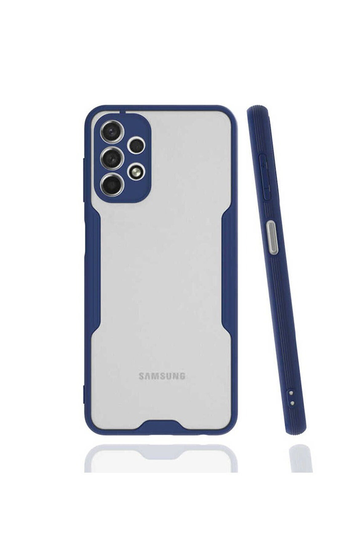 Samsung Galaxy A13 4G Uyumlu Kılıf Zore Parfe Kapak Lacivert
