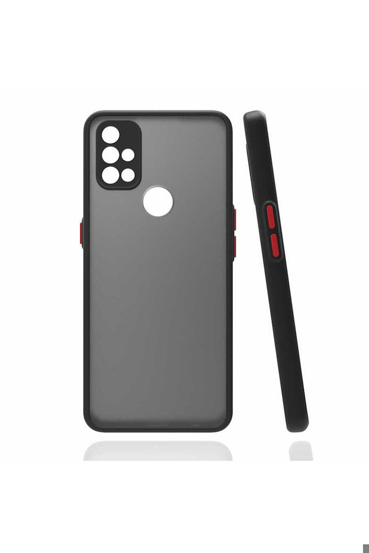 OnePlus Nord N10 5G Uyumlu Kılıf Zore Hux Kapak Siyah