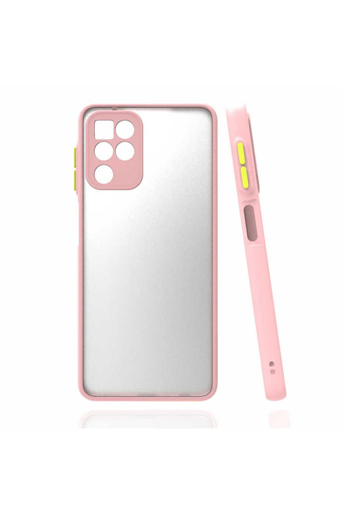 Samsung Galaxy M22 Uyumlu Kılıf Zore Hux Kapak Pembe