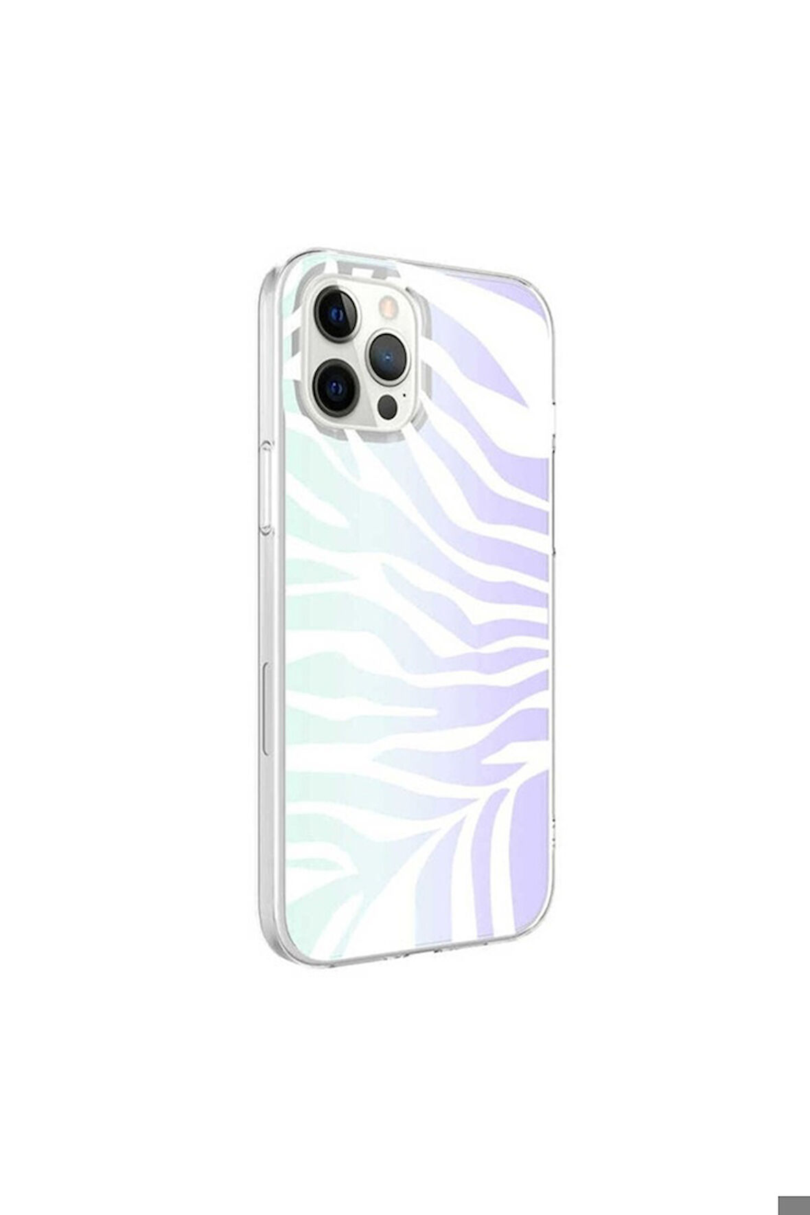 Apple iPhone 12 Pro Uyumlu Kılıf Zore M-Blue Desenli Kapak Zebra No1