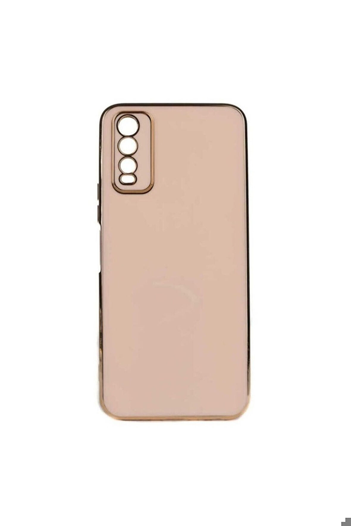 Vivo Y20S Uyumlu Kılıf Zore Bark Kapak Rose Gold
