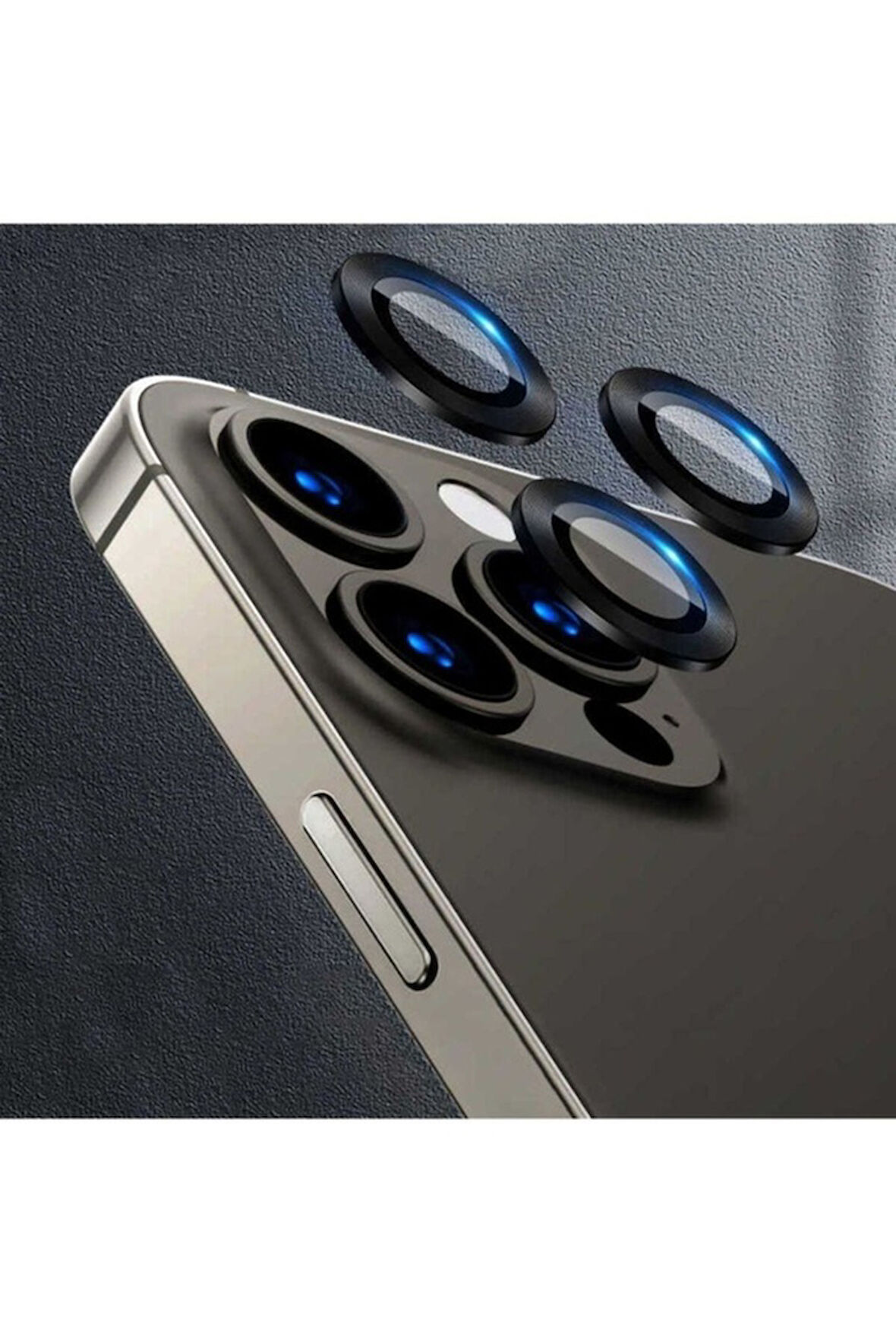 Apple iPhone 11 Pro Uyumlu CL-07 Kamera Lens Koruyucu Siyah