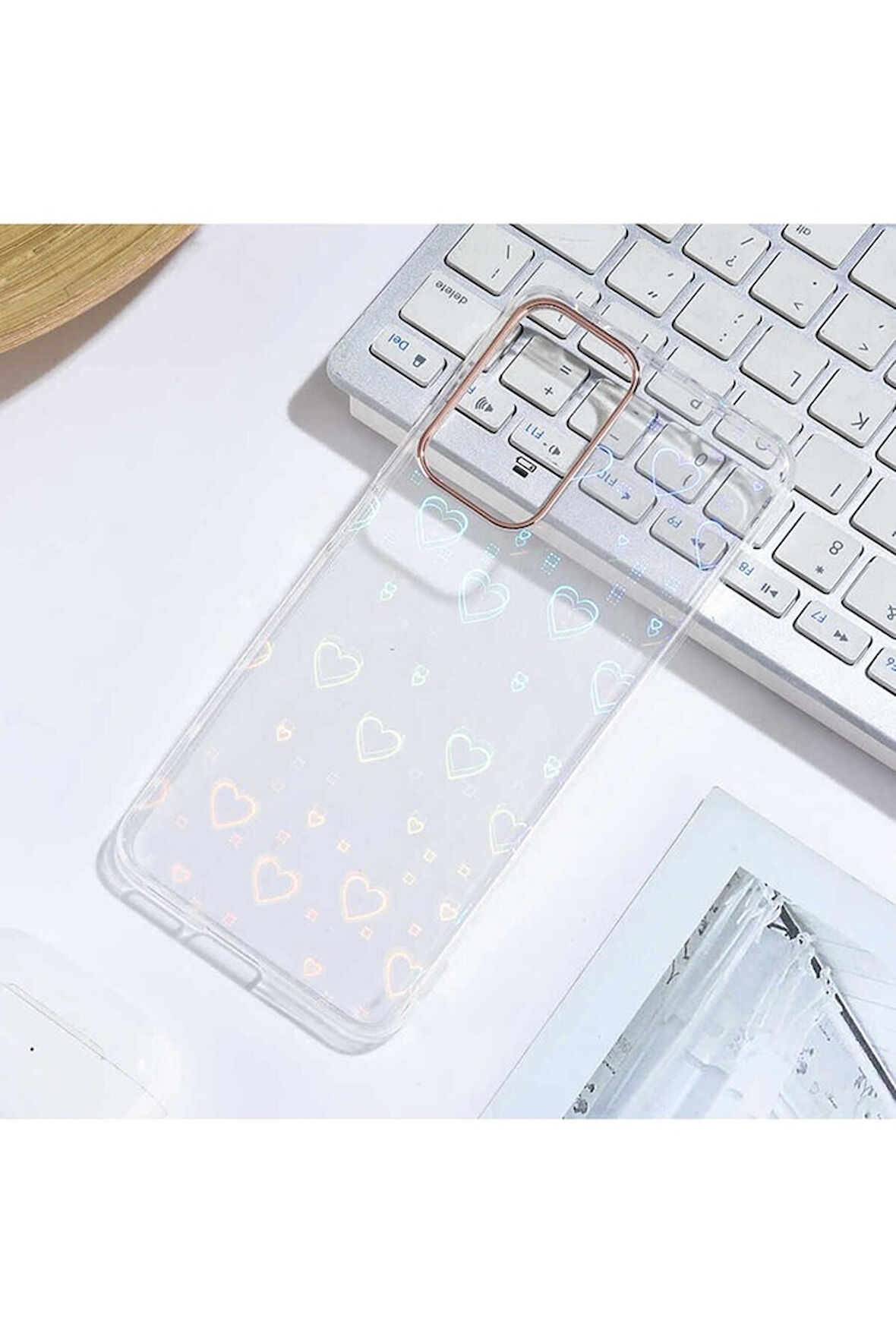 Xiaomi Redmi Note 11 Pro Plus 5G Uyumlu Kılıf Zore Sidney Desenli Sert Kapak Heart No1