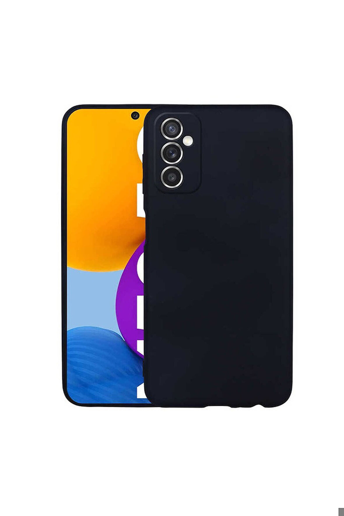 Samsung Galaxy M52 Uyumlu Kılıf Zore Premier Silikon Kapak Siyah