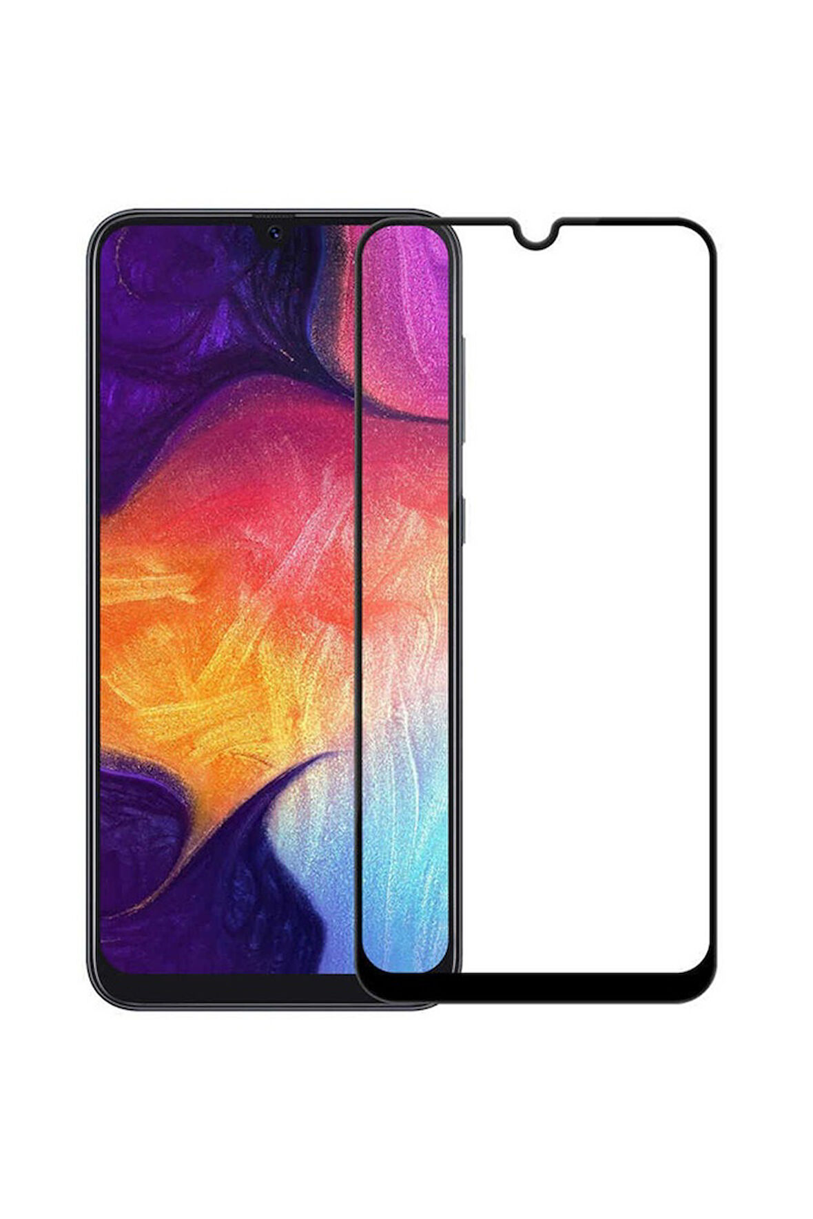 Samsung Galaxy A20S Uyumlu Davin 5D Cam Ekran Koruyucu
