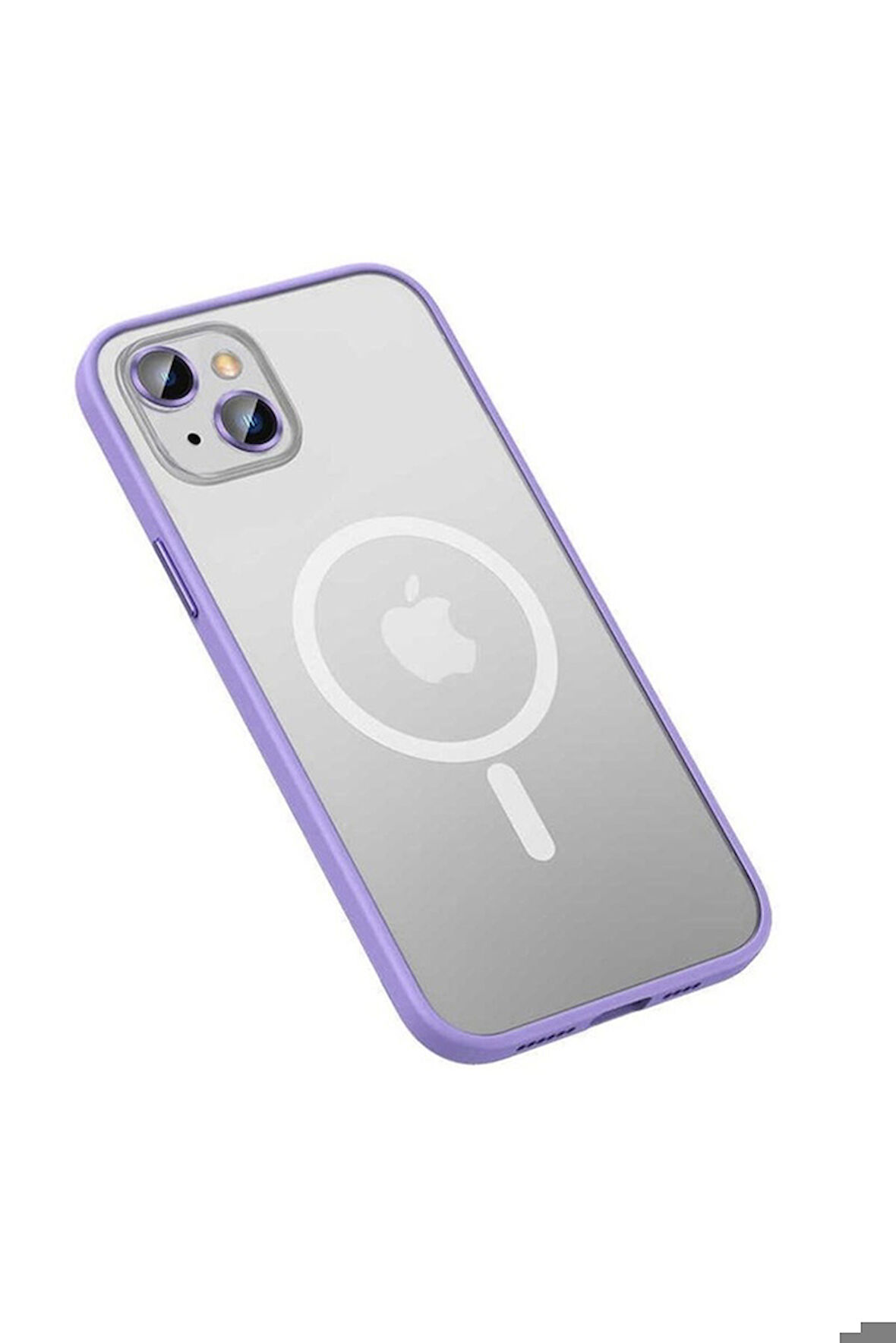 Apple iPhone 13 Uyumlu Kılıf Zore Mokka Wireless Kapak Lila