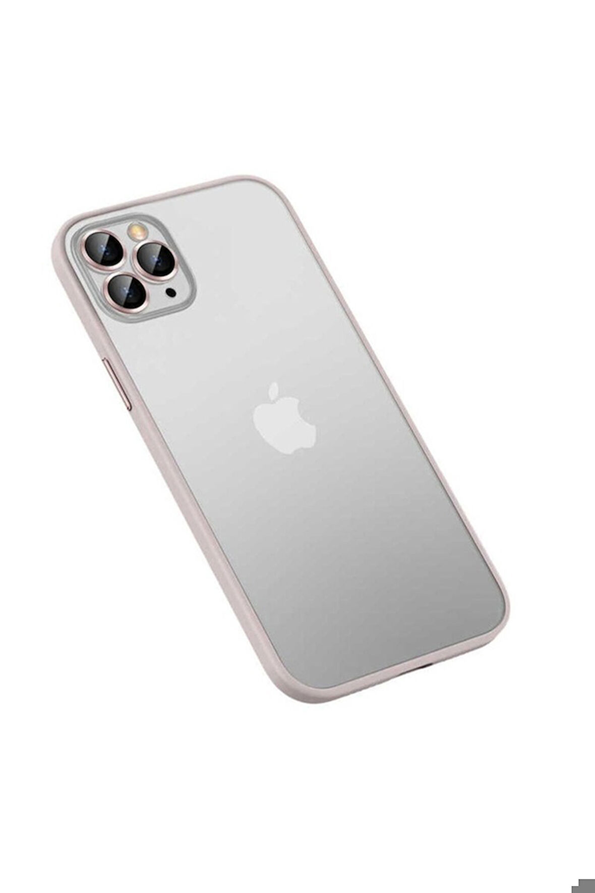 Apple iPhone 12 Pro Max Uyumlu Kılıf Zore Retro Kapak Rose Gold