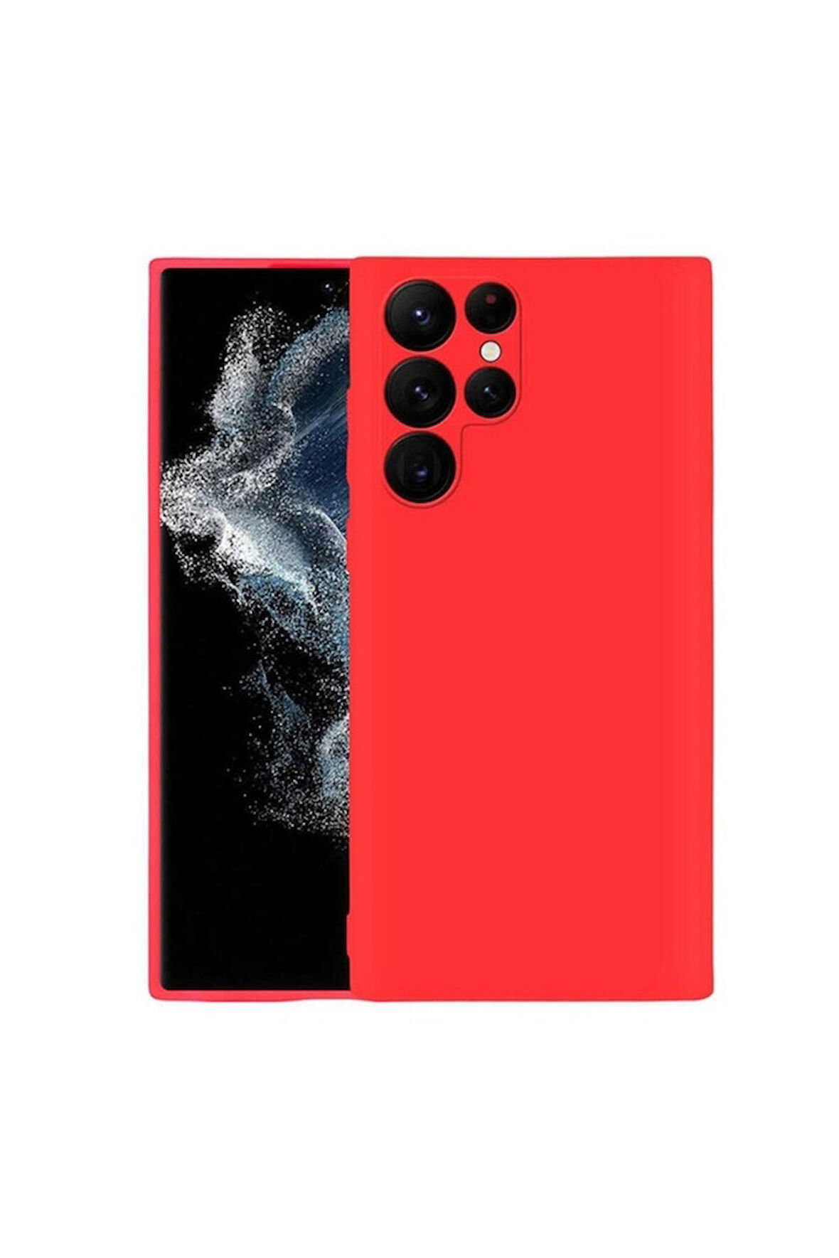 Samsung Galaxy S22 Ultra Uyumlu Kılıf Zore Mara Lansman Kapak Kırmızı