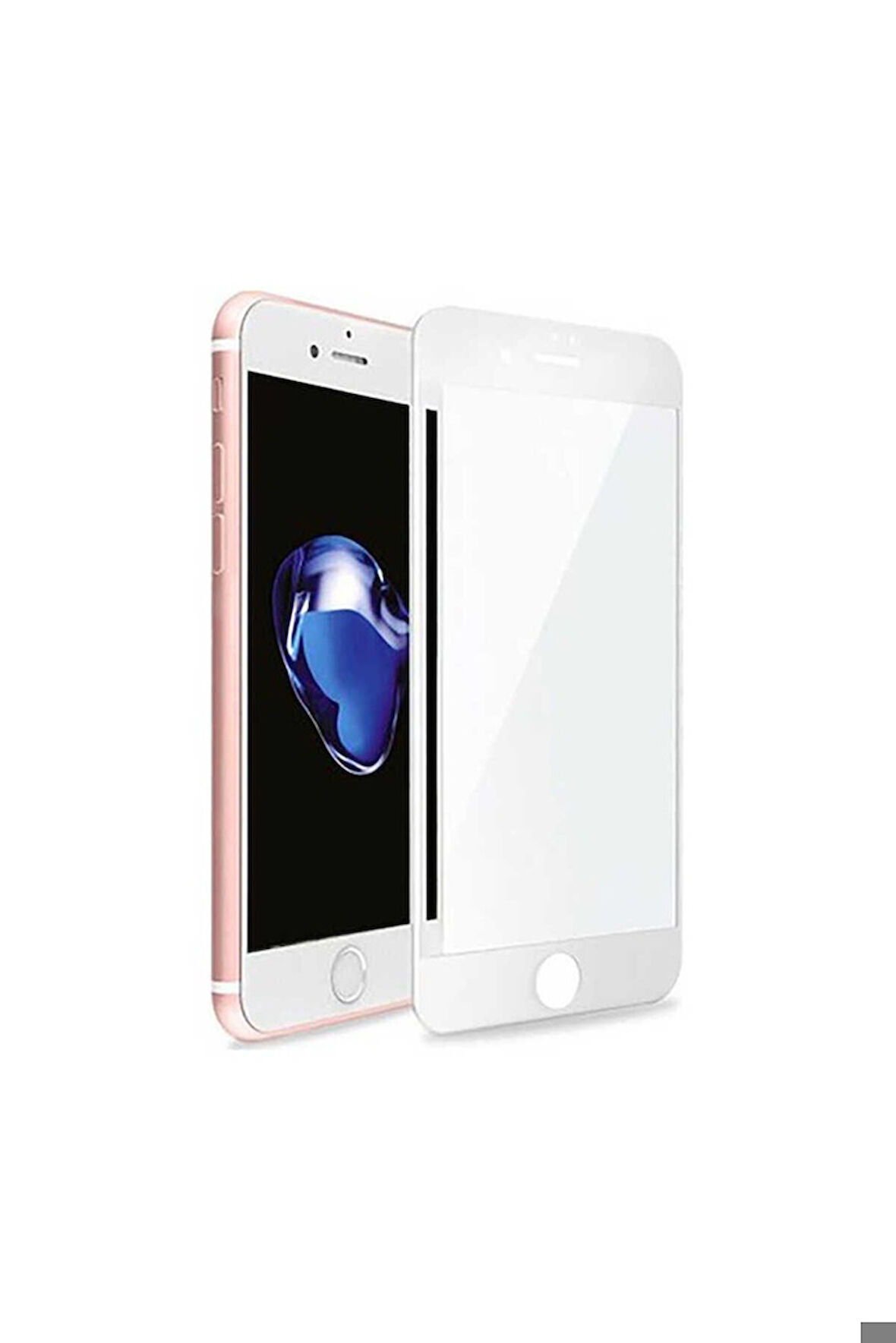 Apple iPhone 8 Plus Uyumlu Davin Mat Seramik Ekran Koruyucu Beyaz